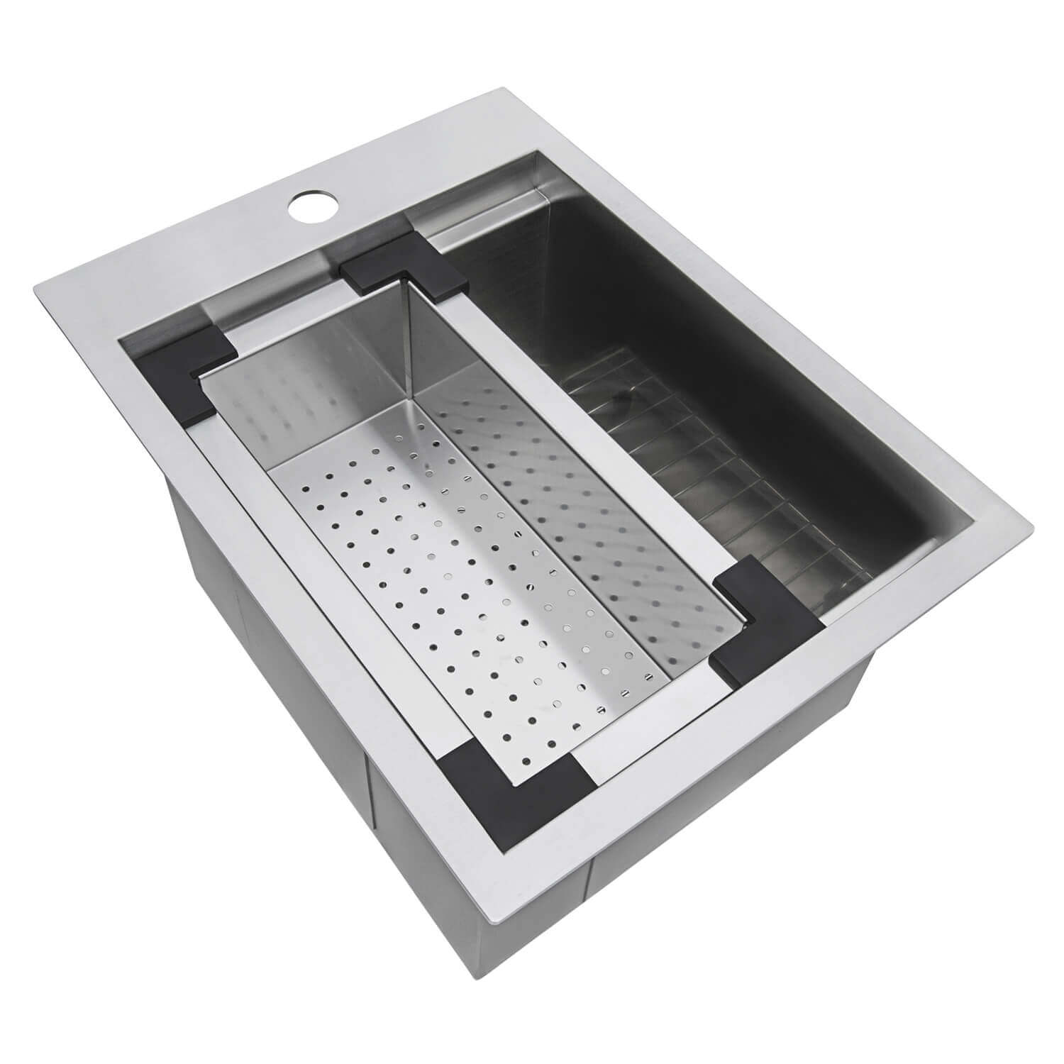 Alternate Image for Ruvati Vino 15" Rectangle Stainless Steel Workstation Bar/Prep Sink, 16 Gauge, RVH8210