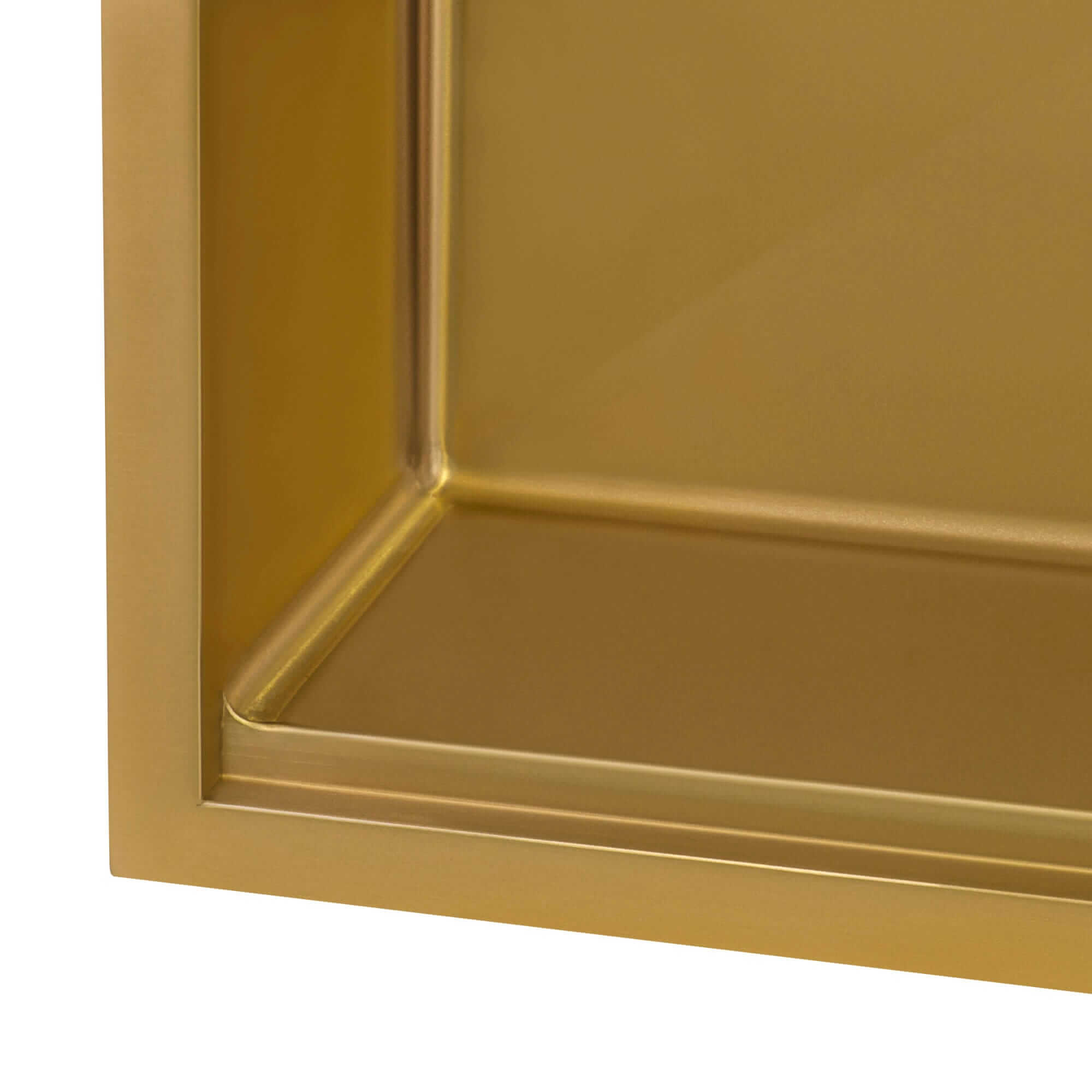 Alternate Image for Ruvati Giana 15 x 20 inch Polished Brass Matte Gold Stainless Steel Workstation Wet Bar Sink Drop-in Topmount, 16, Matte Gold Satin Brass, RVH8210GG