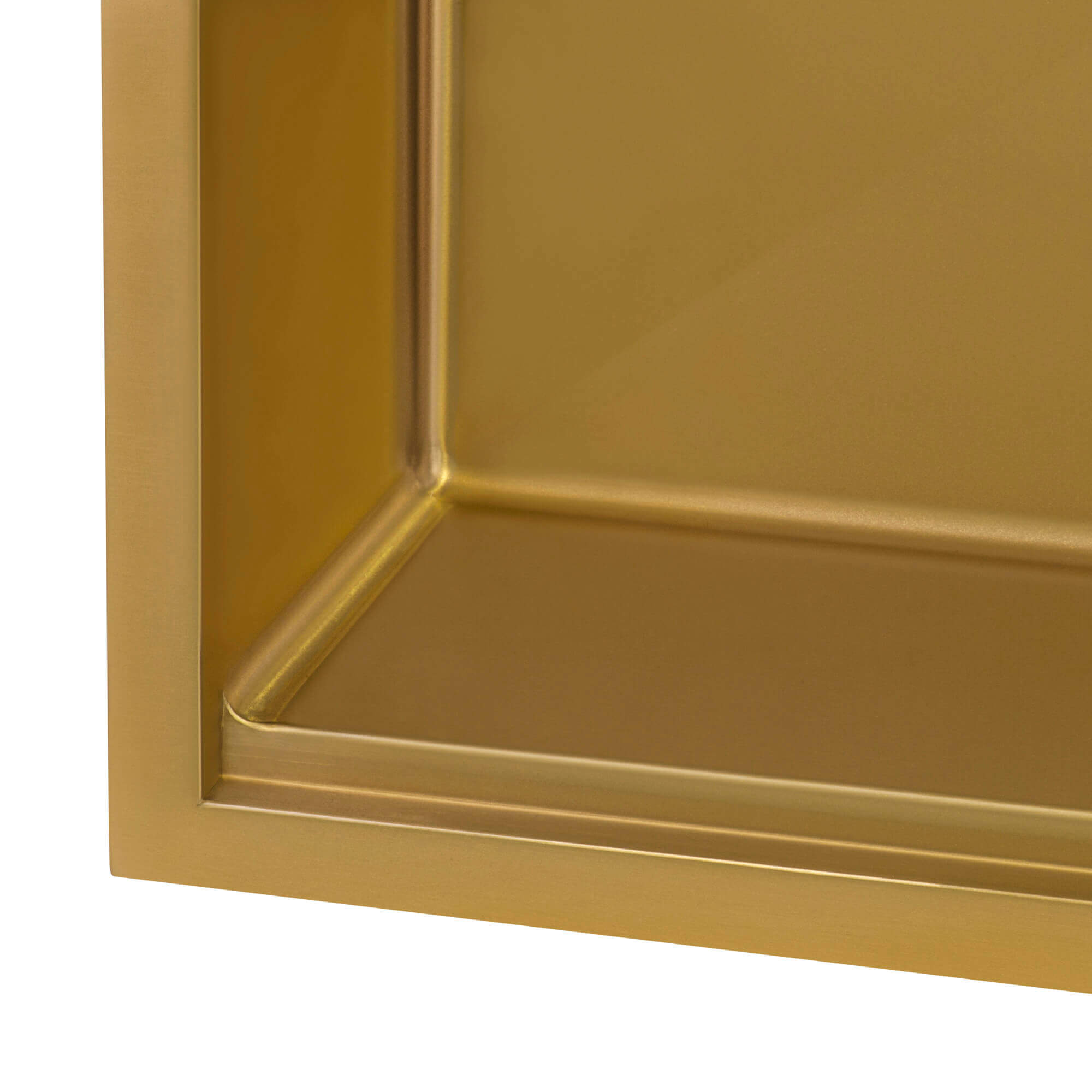 Alternate Image for Ruvati Giana 15 inch Polished Brass Matte Gold Stainless Steel Workstation Wet Bar Sink Drop-in Topmount, 16, Matte Gold Satin Brass, RVH8215GG