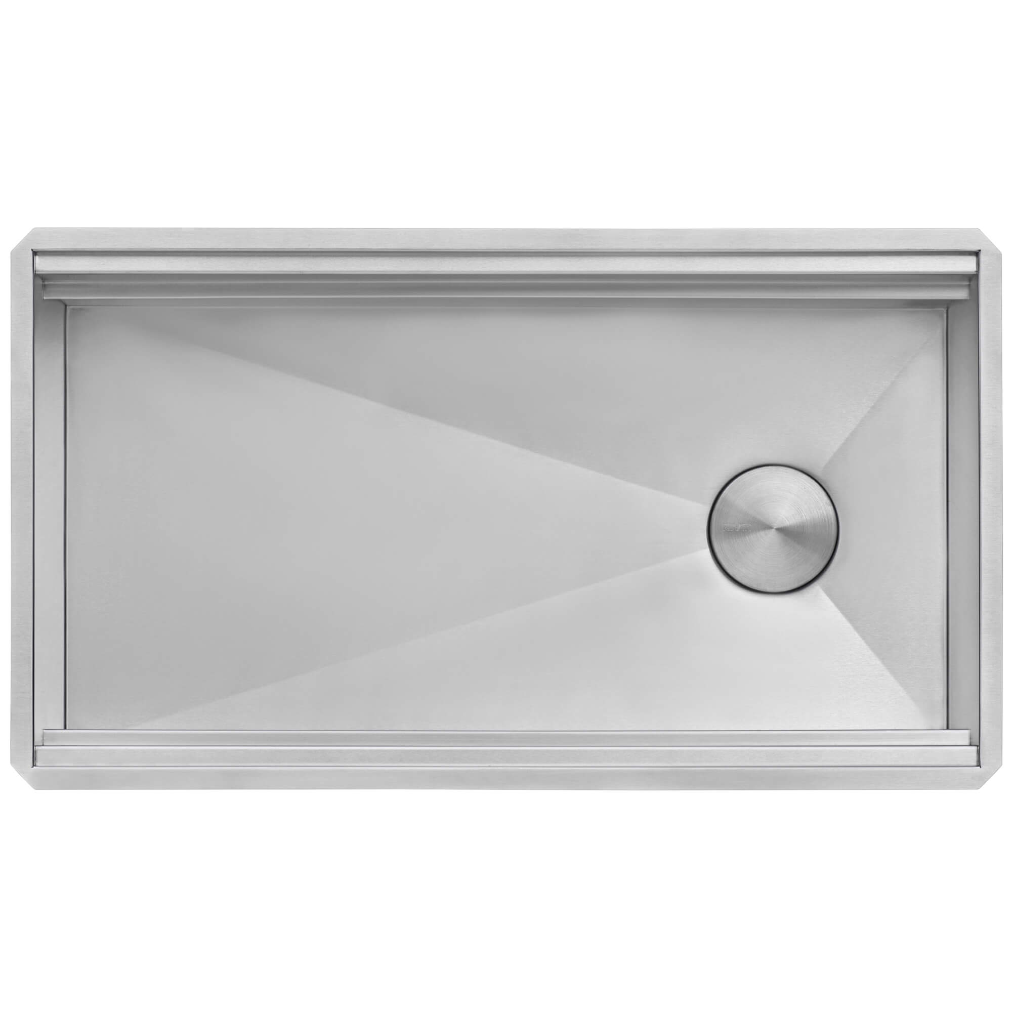 Alternate Image for Ruvati Dual-Tier Nova 33" Undermount Stainless Steel Workstation Kitchen Sink, 16 Gauge, RVH8224