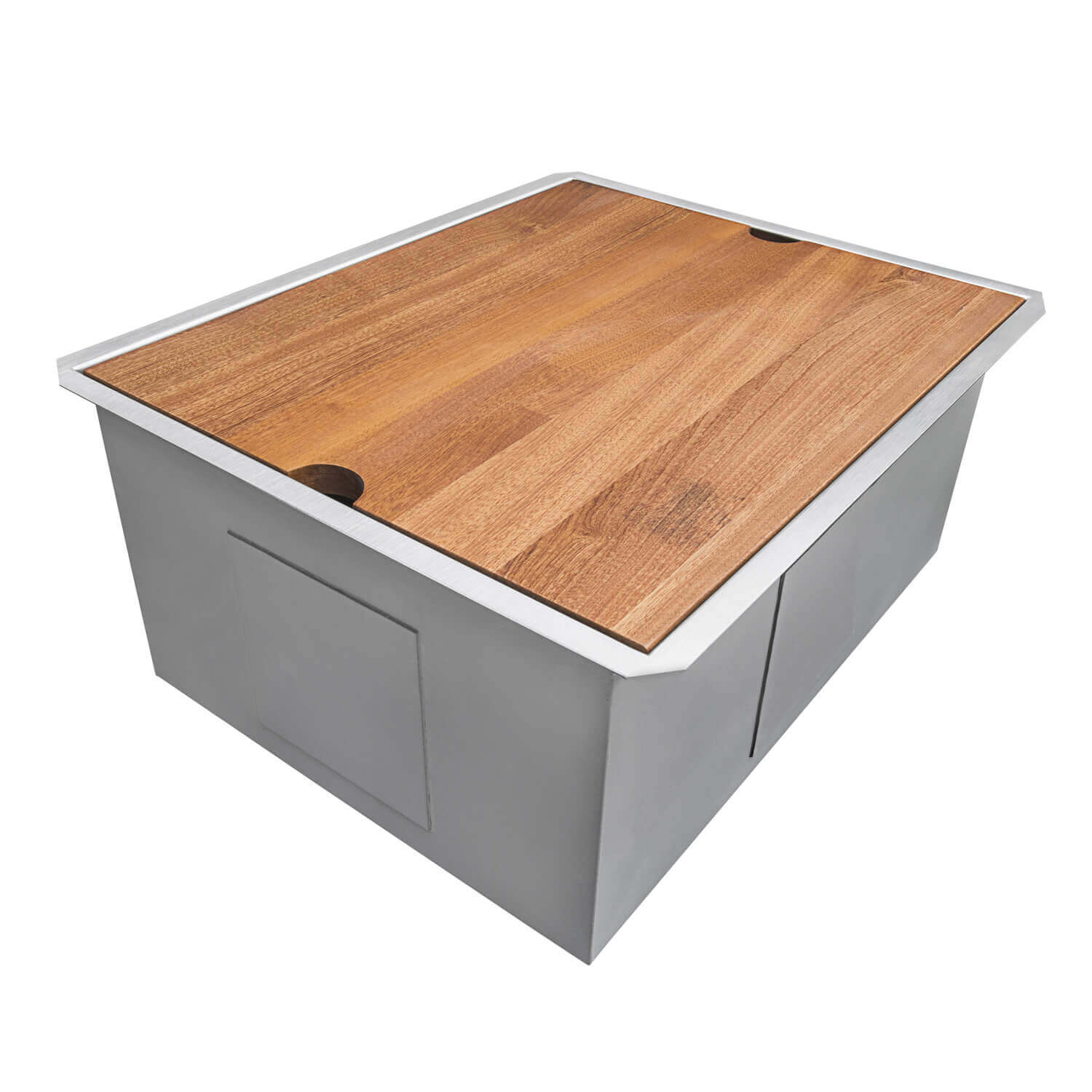 Alternate Image for Ruvati Roma 23" Undermount Rectangle Stainless Steel Workstation Bar/Prep Sink, 16 Gauge, RVH8308