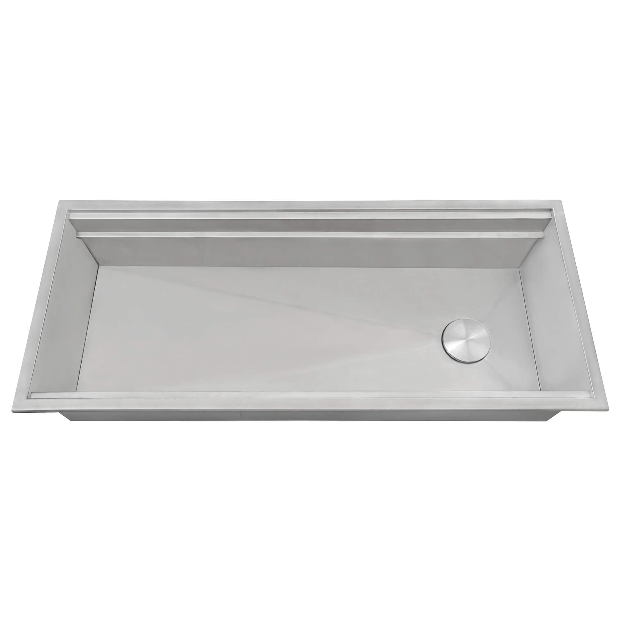 Alternate Image for Ruvati Dual-Tier 45" Drop-in Topmount Stainless Steel Workstation Kitchen Sink, 16 Gauge, RVH8433