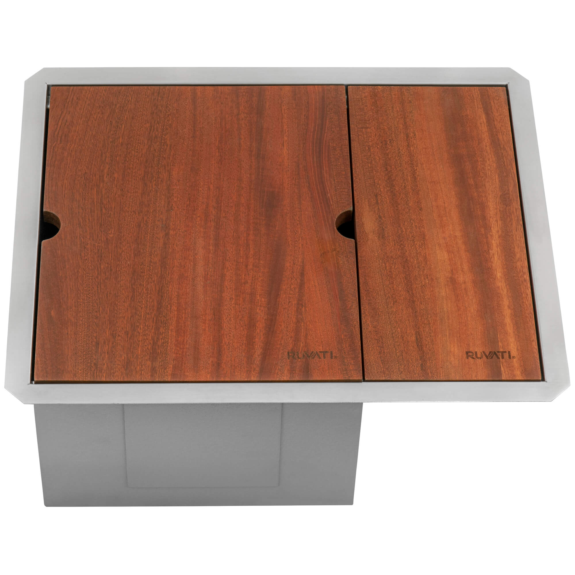 Alternate Image for Ruvati Glass Rinser and Sink Combo 22 inch Workstation for Wet Bar Bottle Washer Undermount, RVH8542ST