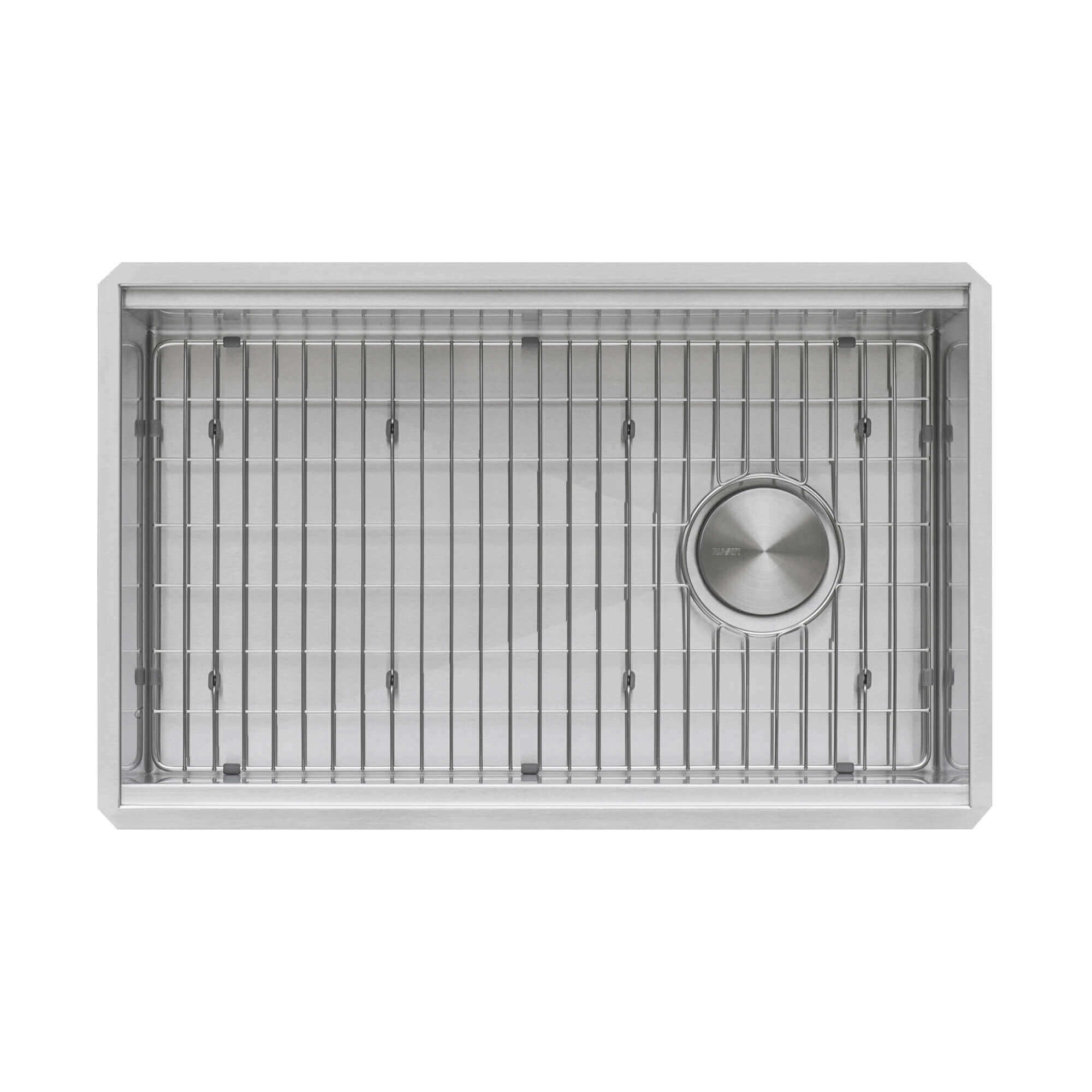 Alternate Image for Ruvati Veniso Nova 33" Slope Bottom Offset Drain Undermount Stainless Steel Workstation Kitchen Sink, 16 Gauge, RVH8597