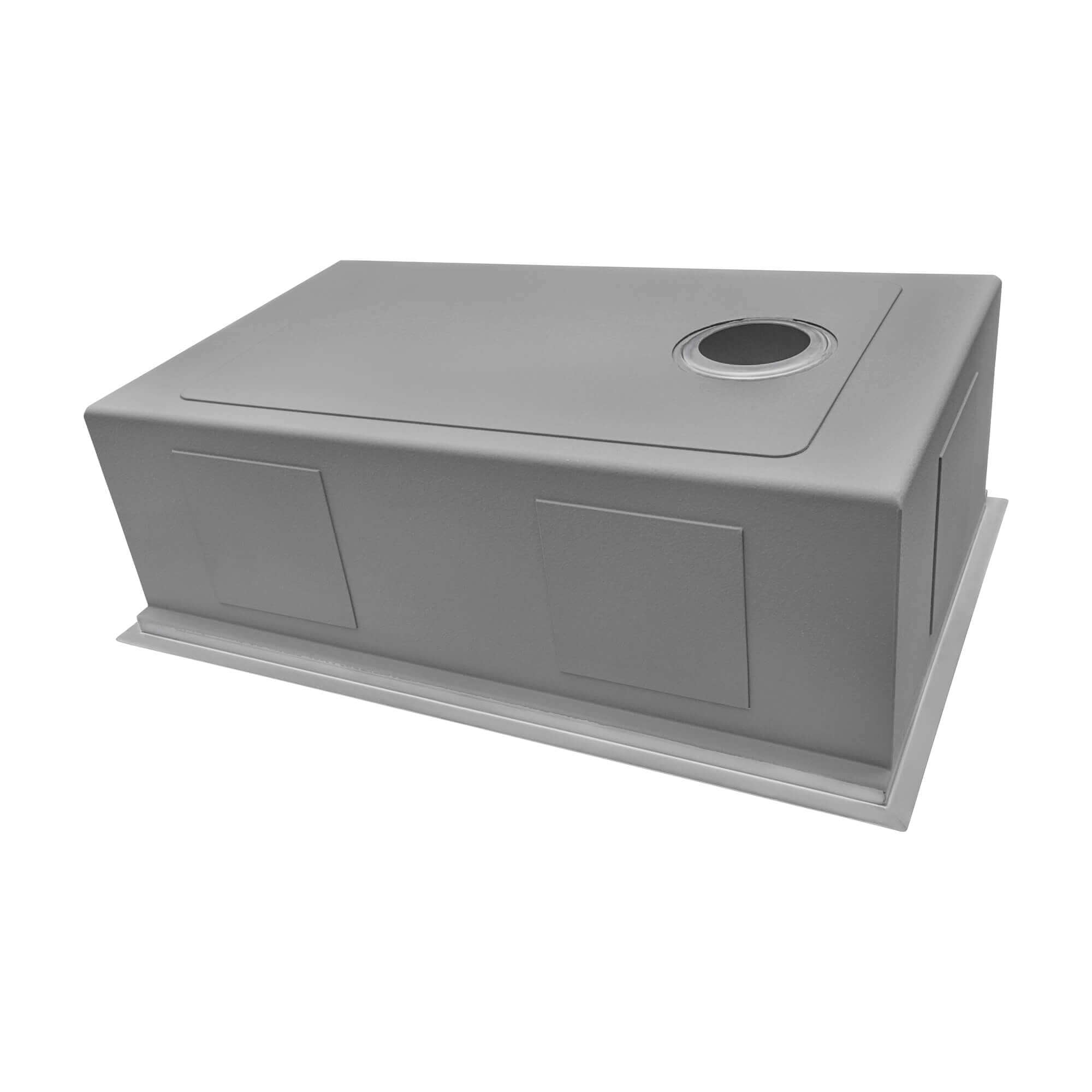 Alternate Image for Ruvati Veniso 36" Slope Bottom Offset Drain Undermount Stainless Steel Workstation Kitchen Sink, 16 Gauge, RVH8596