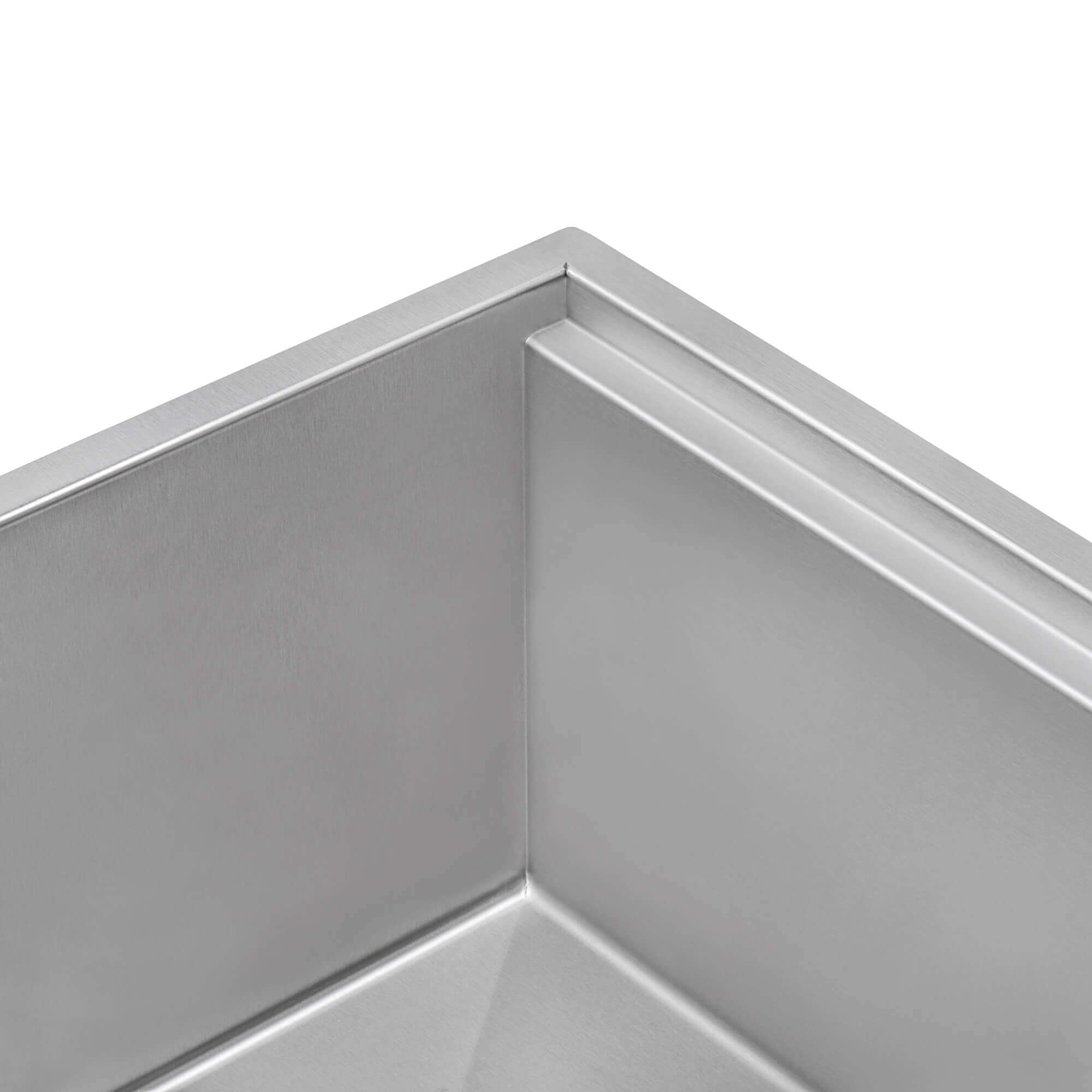 Alternate Image for Ruvati Veniso 36" Slope Bottom Offset Drain Undermount Stainless Steel Workstation Kitchen Sink, 16 Gauge, RVH8596