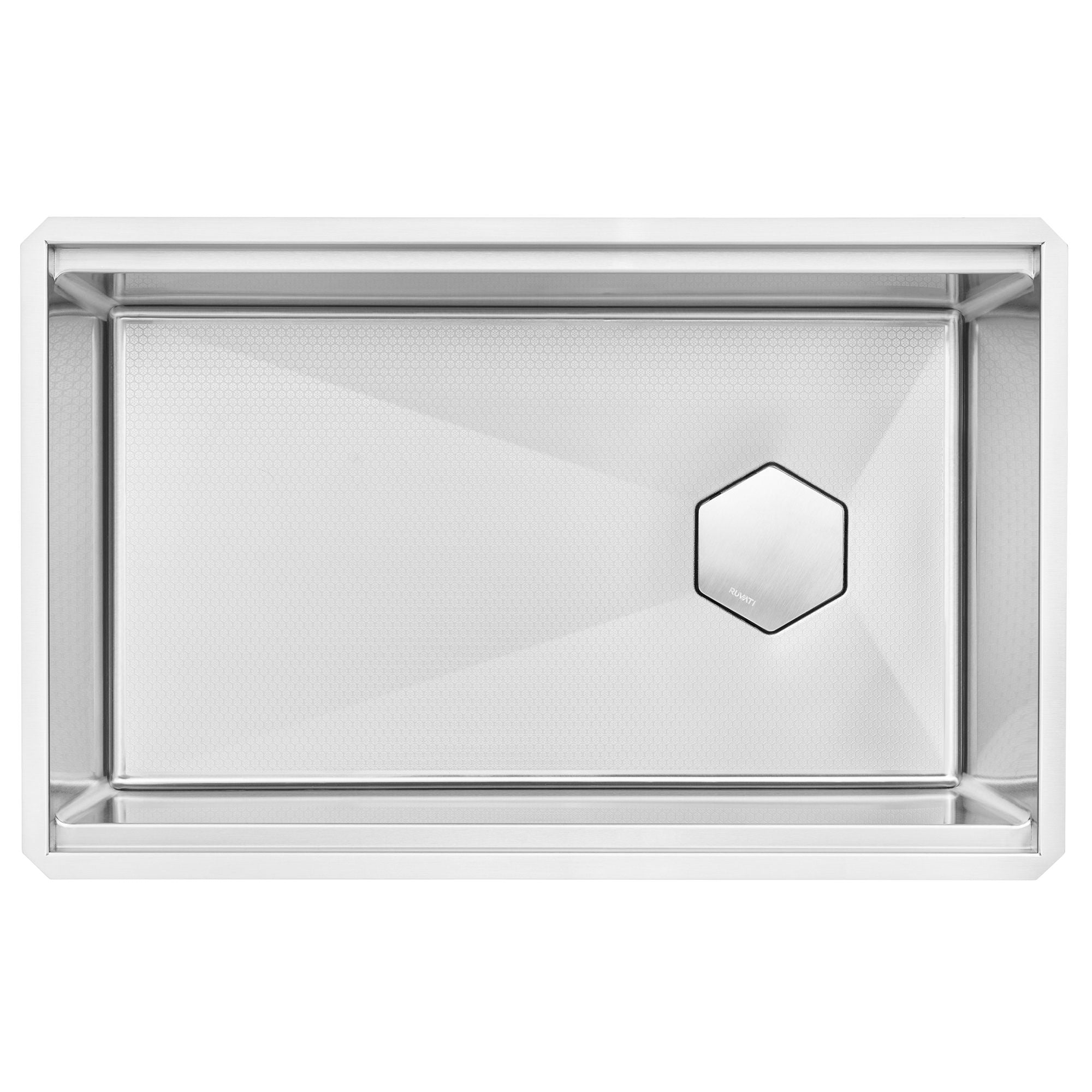 Ruvati Roma Hex 30" Undermount Stainless Steel Workstation Kitchen Sink, RVH8830 Product Image