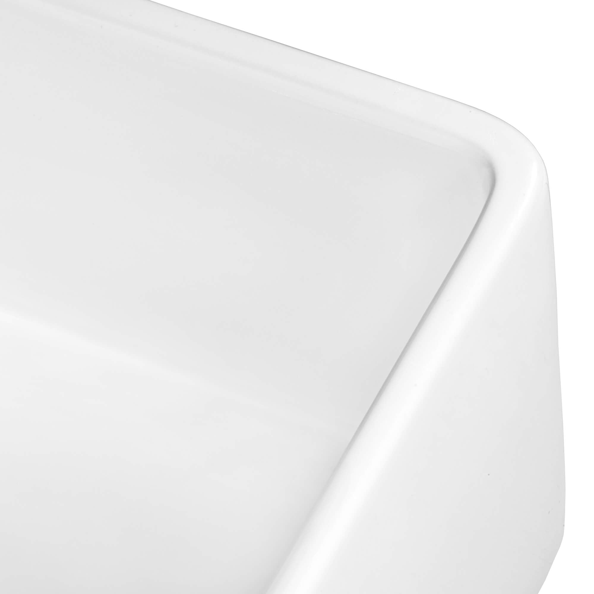 Alternate Image for Ruvati Fiamma 33" Reversible Fireclay Apron-front Farmhouse Sink, White, RVL2300WH