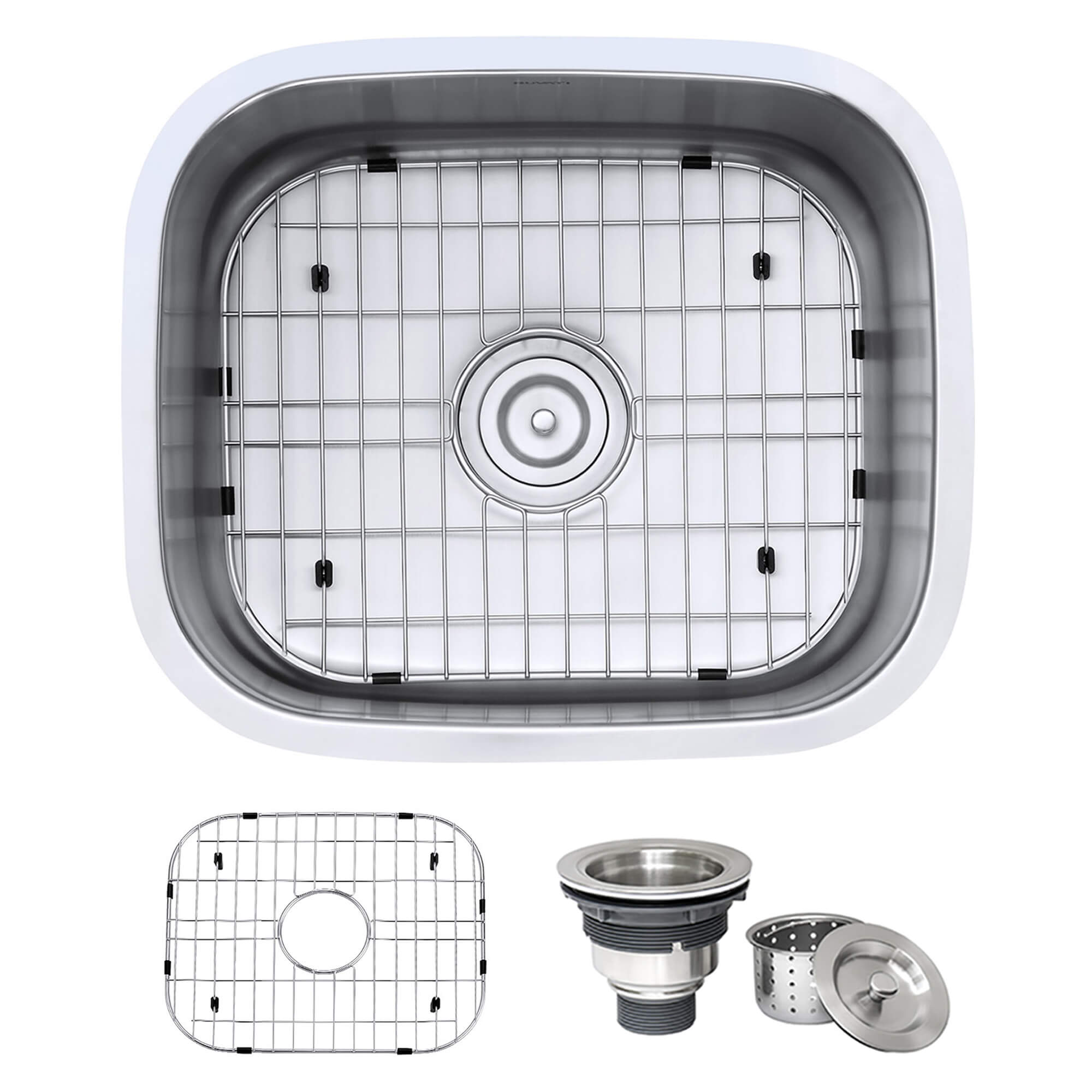 Alternate Image for Ruvati Parmi 21" Undermount Stainless Steel Bar/Prep Sink, 16 Gauge, RVM4131