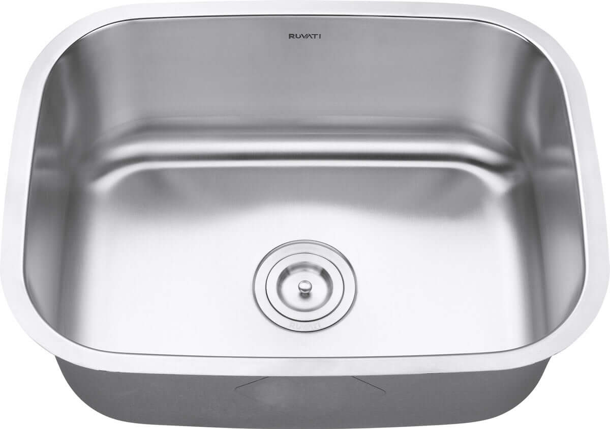 Alternate Image for Ruvati Parmi 23" Undermount Stainless Steel Kitchen Sink, 16 Gauge, RVM4132