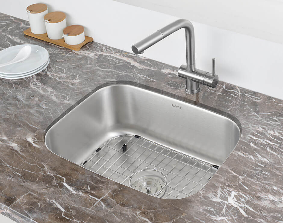 Alternate Image for Ruvati Parmi 16" Undermount Square Stainless Steel Bar/Prep Sink, 16 Gauge, RVM4138