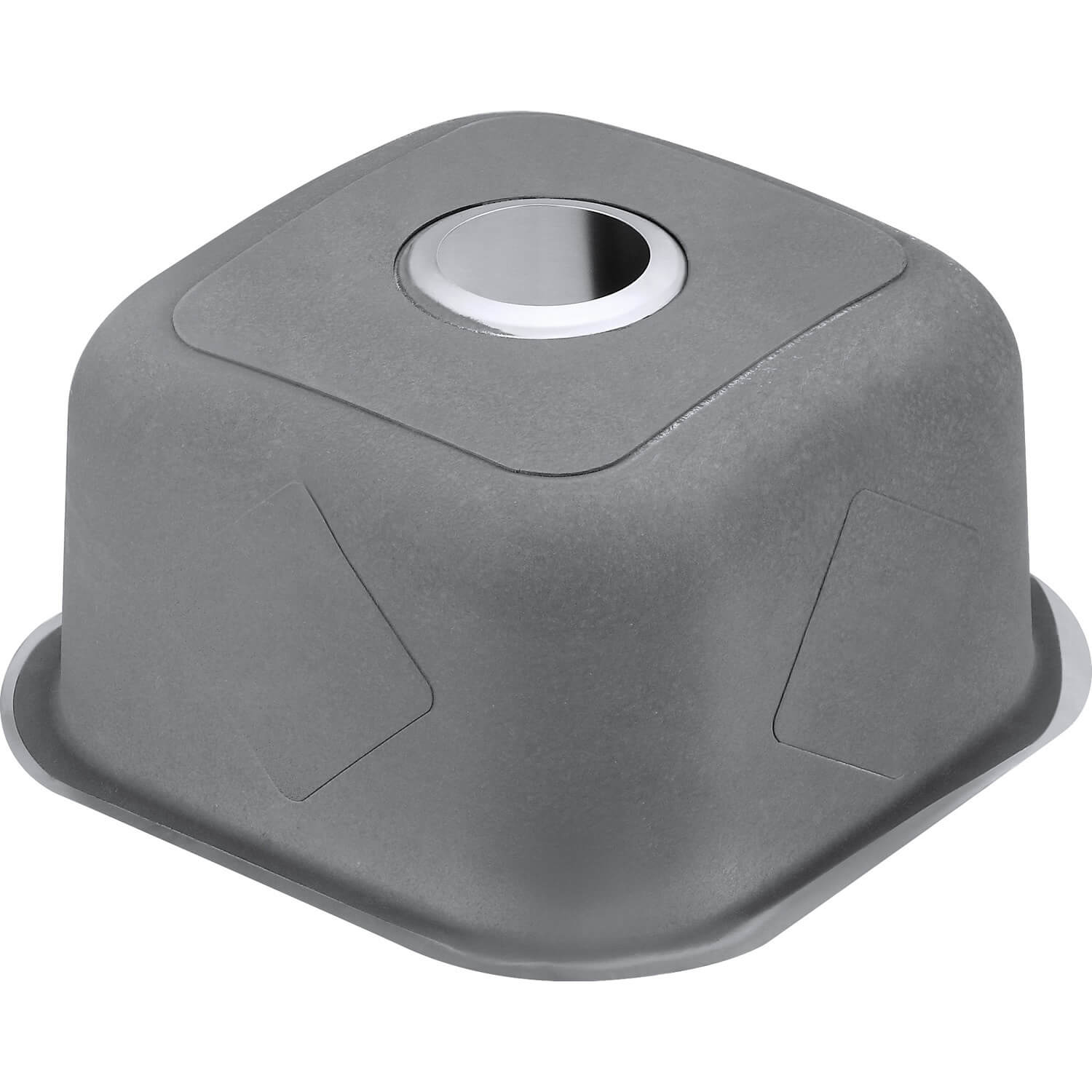 Alternate Image for Ruvati Parmi 16" Undermount Square Stainless Steel Bar/Prep Sink, 16 Gauge, RVM4138