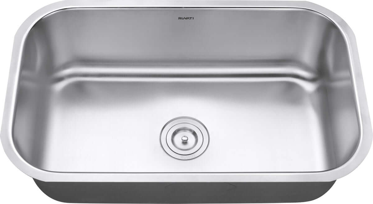 Alternate Image for Ruvati Parmi 30" Undermount Stainless Steel Kitchen Sink, 16 Gauge, RVM4250