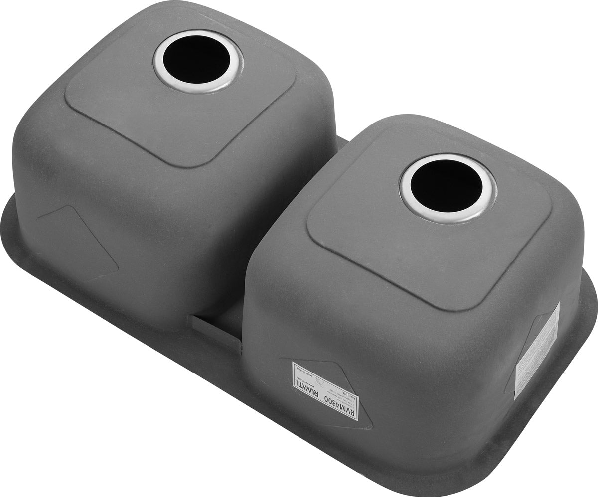 Alternate Image for Ruvati Parmi 32" Undermount Stainless Steel Kitchen Sink, 50/50 Double Bowl, 16 Gauge, RVM4300