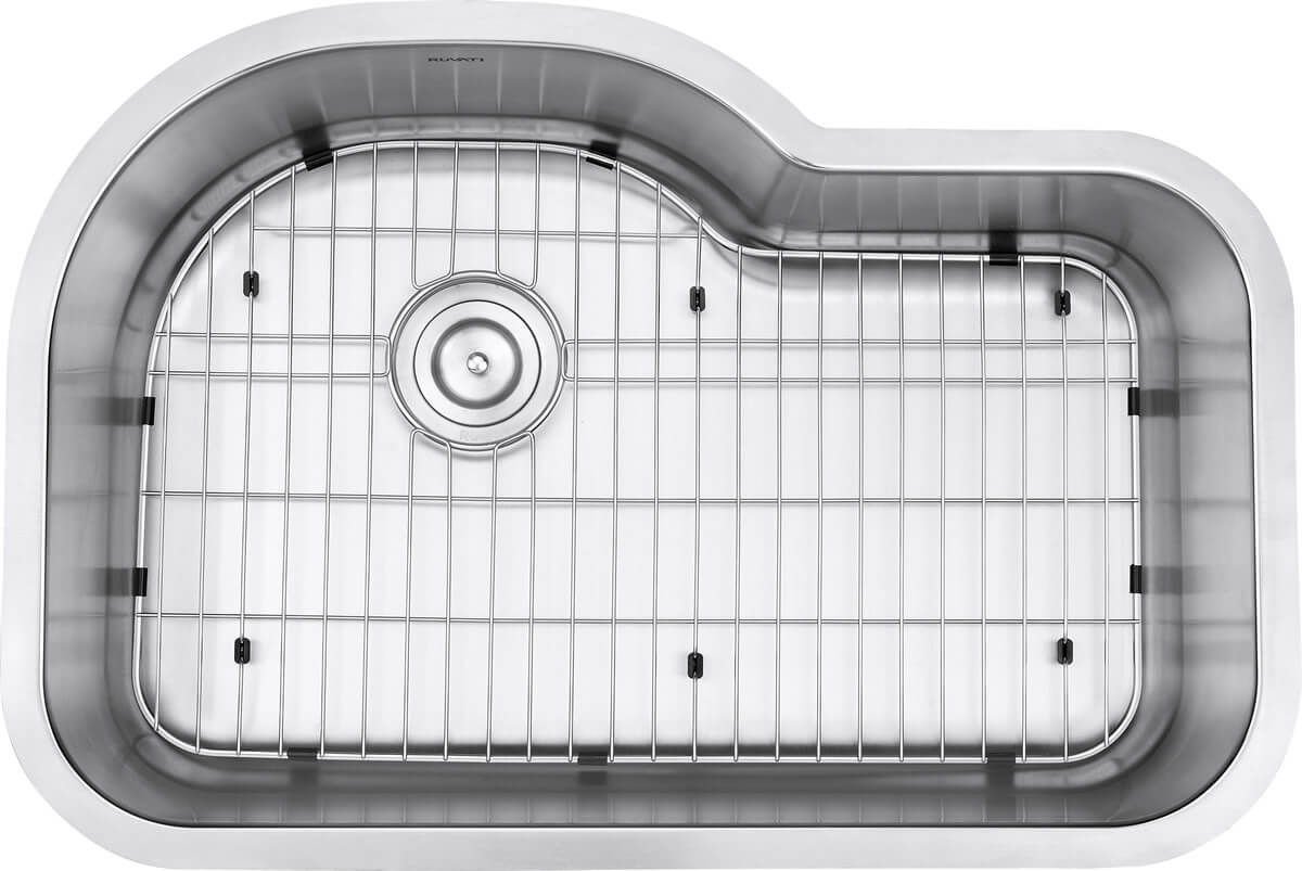 Alternate Image for Ruvati Parmi 32" Undermount Stainless Steel Kitchen Sink, 16 Gauge, RVM4700