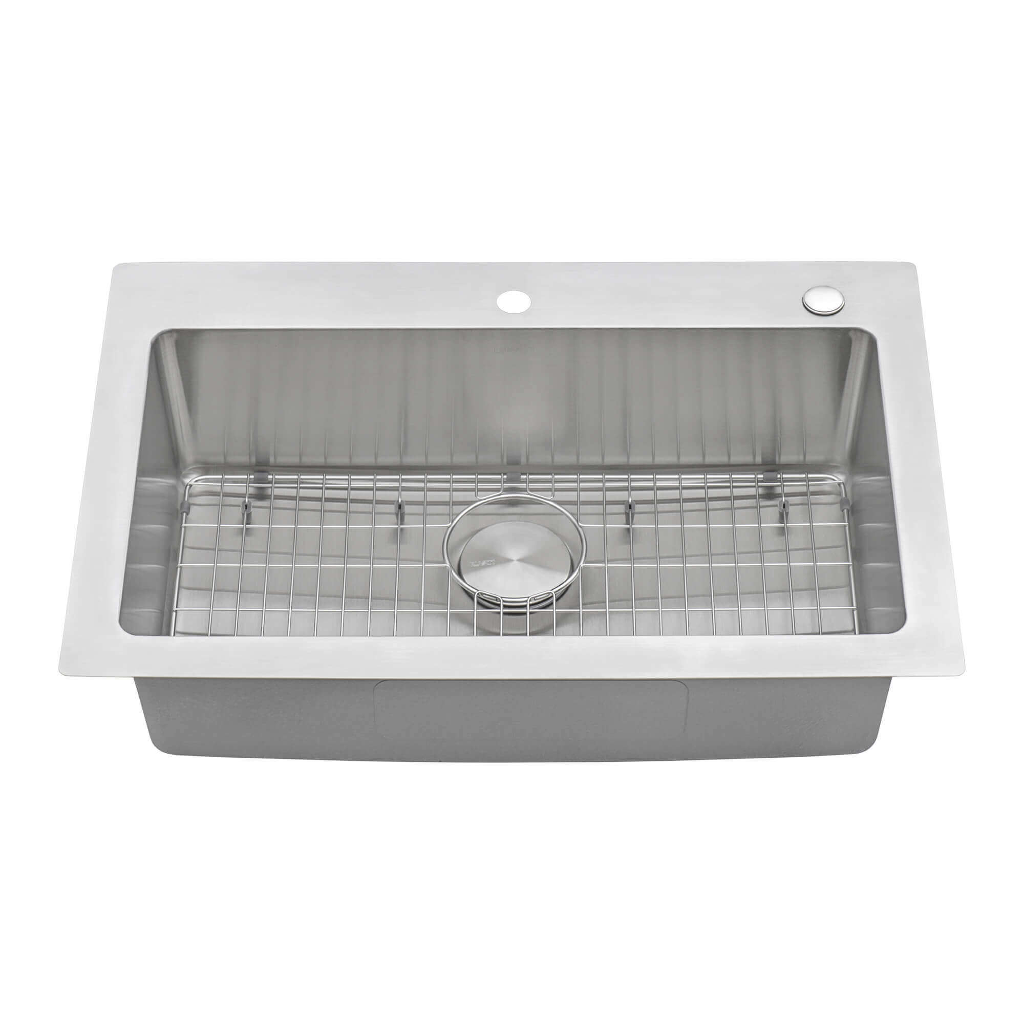 Alternate Image for Ruvati Modena 33" Drop-in Topmount Stainless Steel Kitchen Sink, 16 Gauge, RVM5001