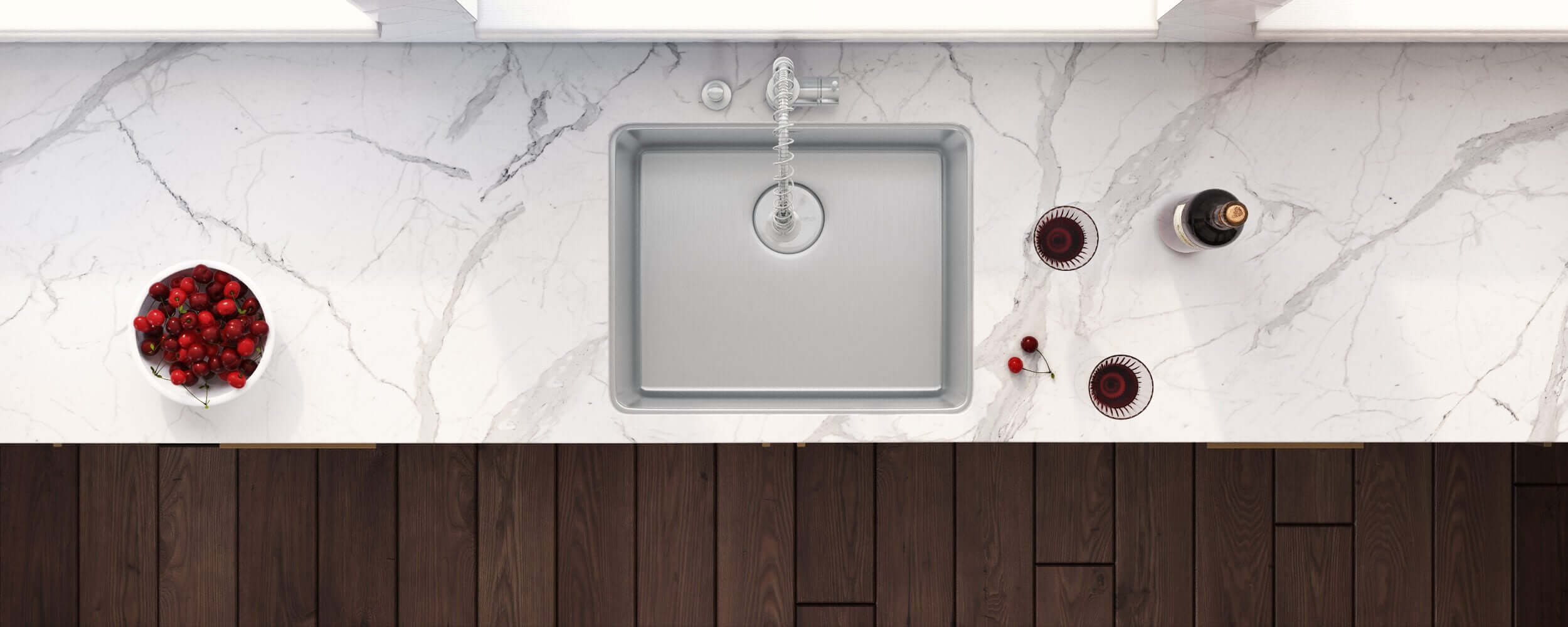 Alternate Image for Ruvati Modena 20" Undermount Rectangle Stainless Steel Bar/Prep Sink, 16 Gauge, RVM5020