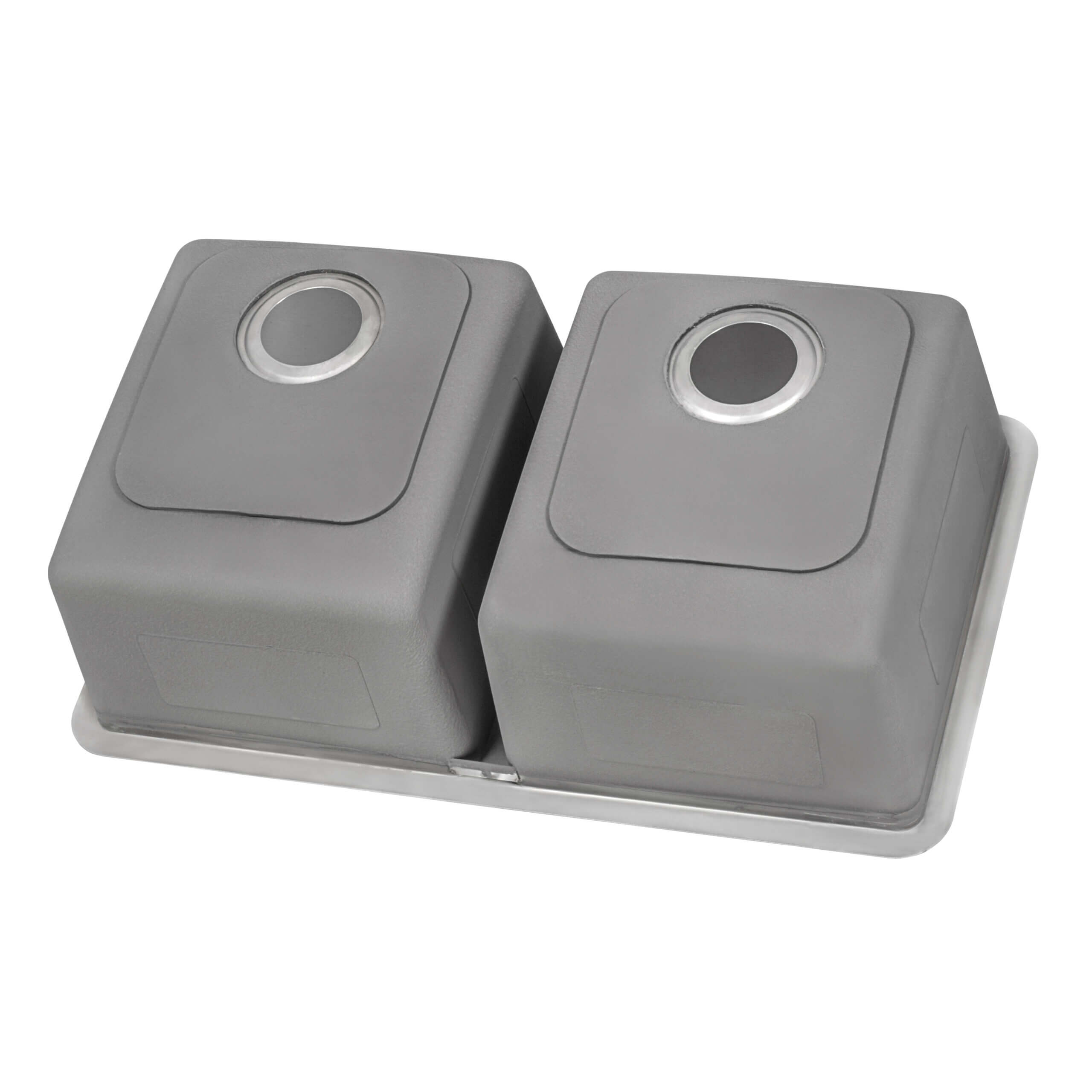 Alternate Image for Ruvati Modena 31" Undermount Stainless Steel Kitchen Sink, 50/50 Double Bowl, 16 Gauge, RVM5099