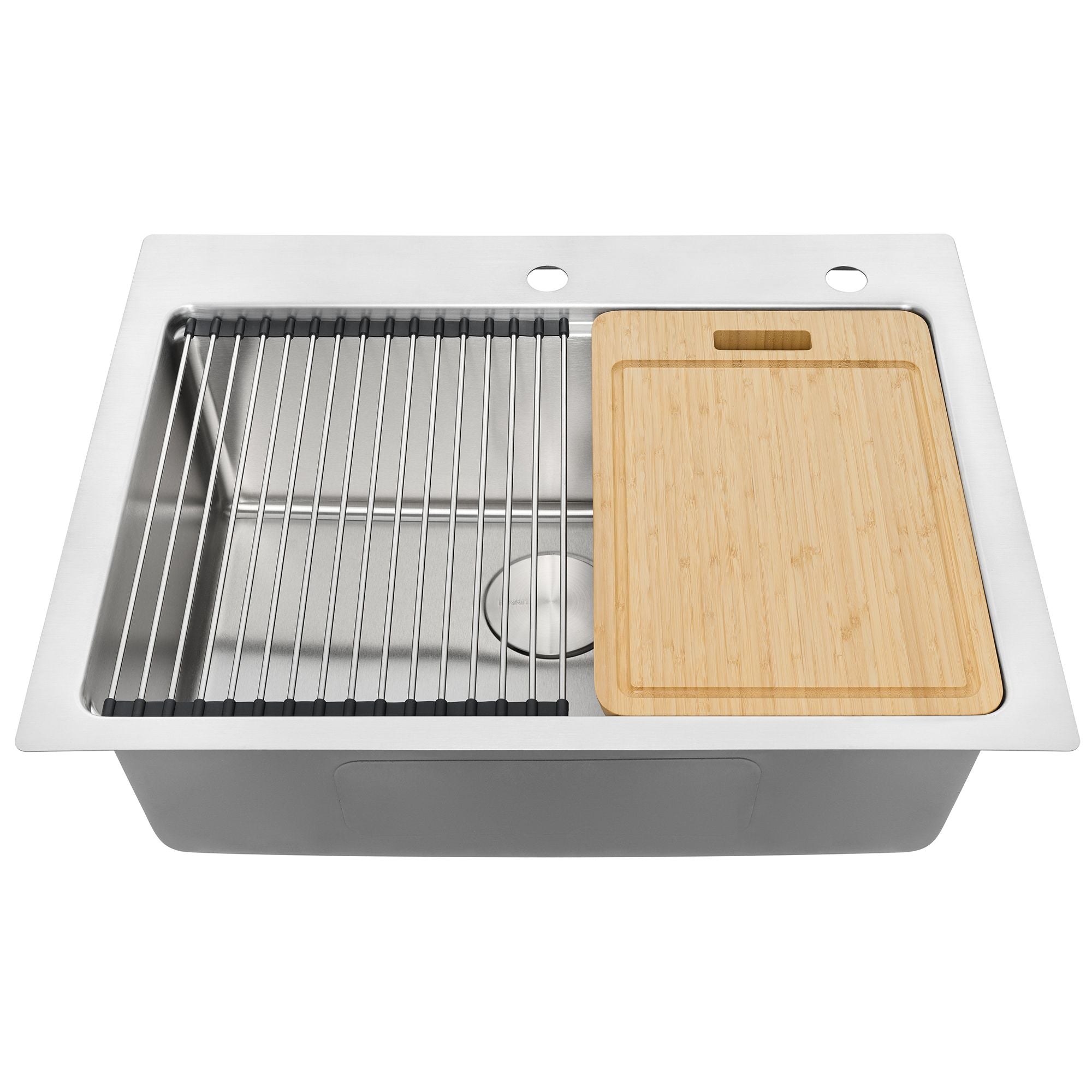 Ruvati Renaro 28" Drop In Stainless Steel Workstation Kitchen Sink, RVM5228 Product Image