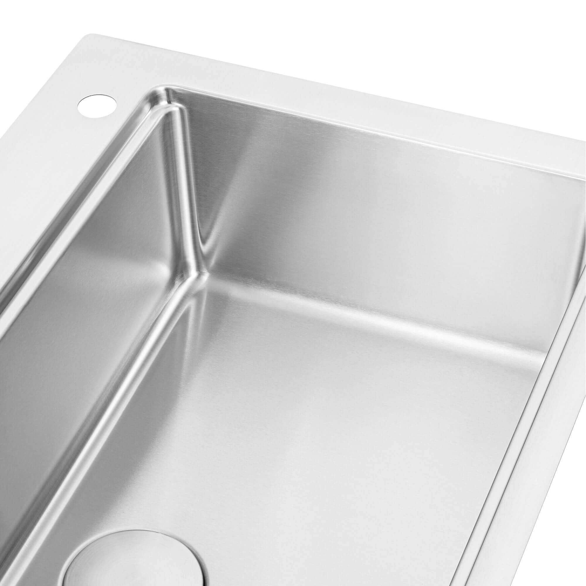 Ruvati Renaro 28" Drop In Stainless Steel Workstation Kitchen Sink, RVM5228 Product Image