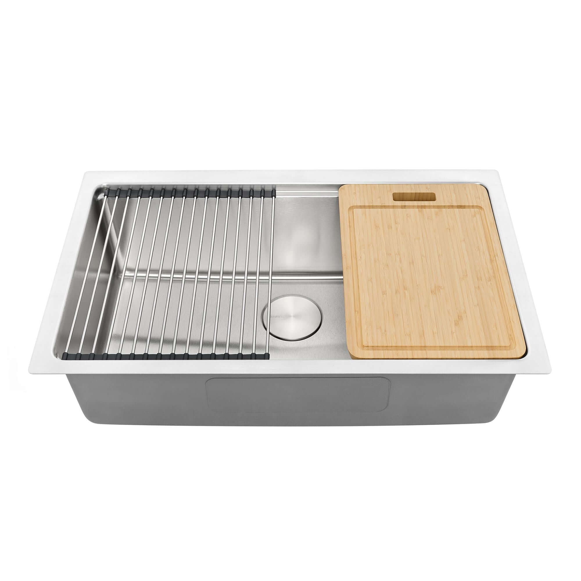 Ruvati Renaro 31" Undermount Stainless Steel Workstation Kitchen Sink, RVM5231 Product Image