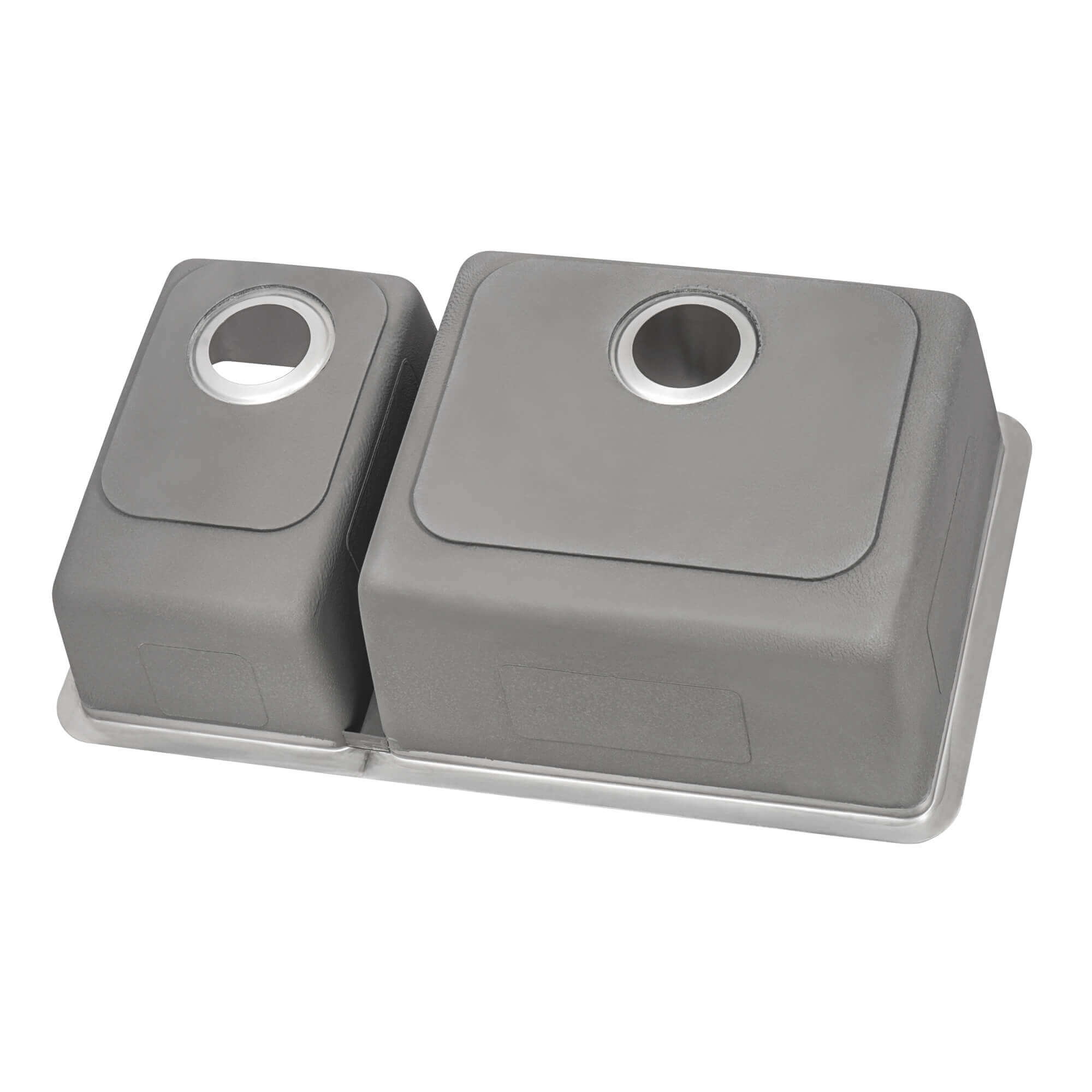 Alternate Image for Ruvati Modena 32" Undermount Stainless Steel Kitchen Sink, 70/30 Double Bowl, 16 Gauge, RVM5300