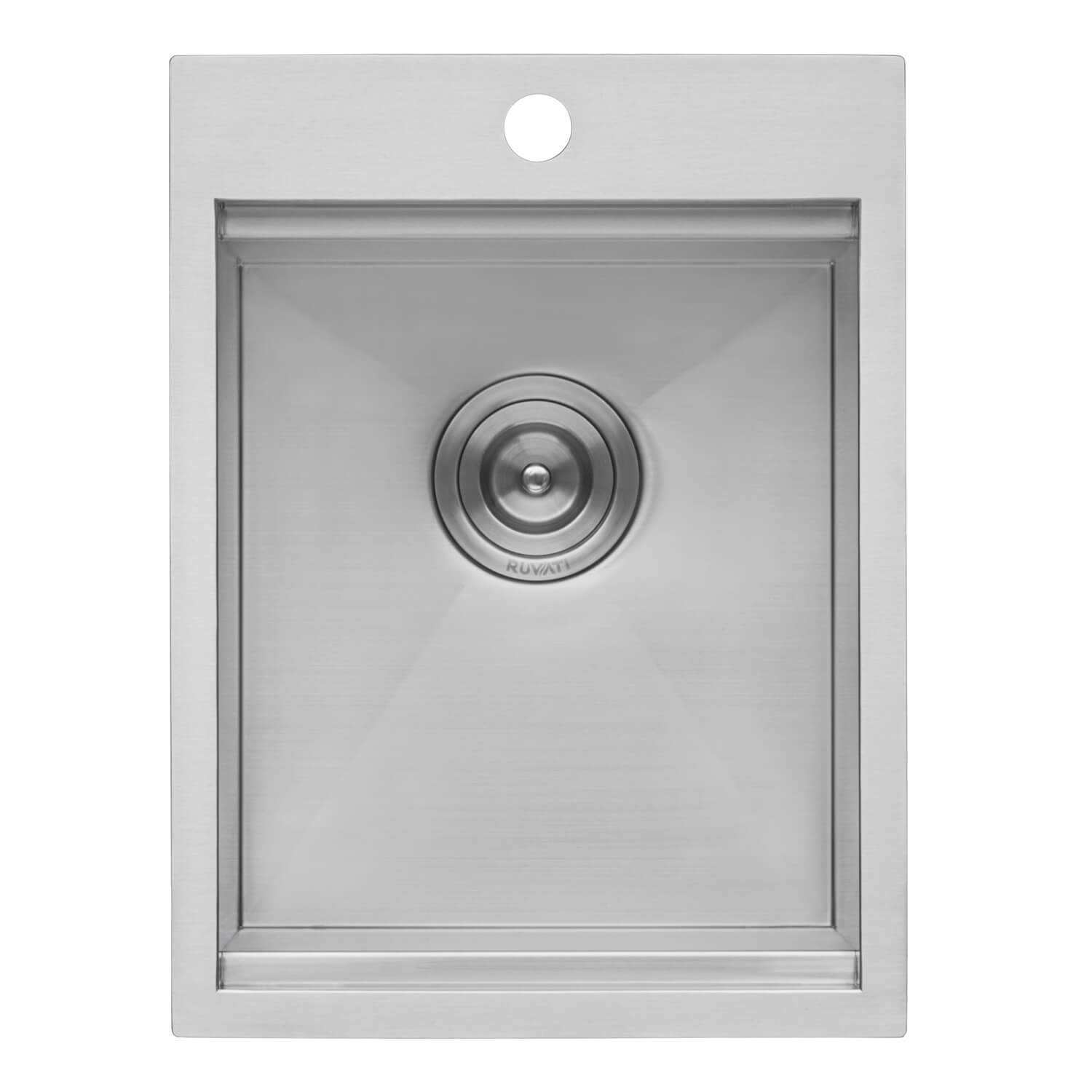 Alternate Image for Ruvati 15 x 20 inch Marine Grade T-316 Workstation Topmount RV Boat Outdoor Sink Stainless Steel, RVQ5210