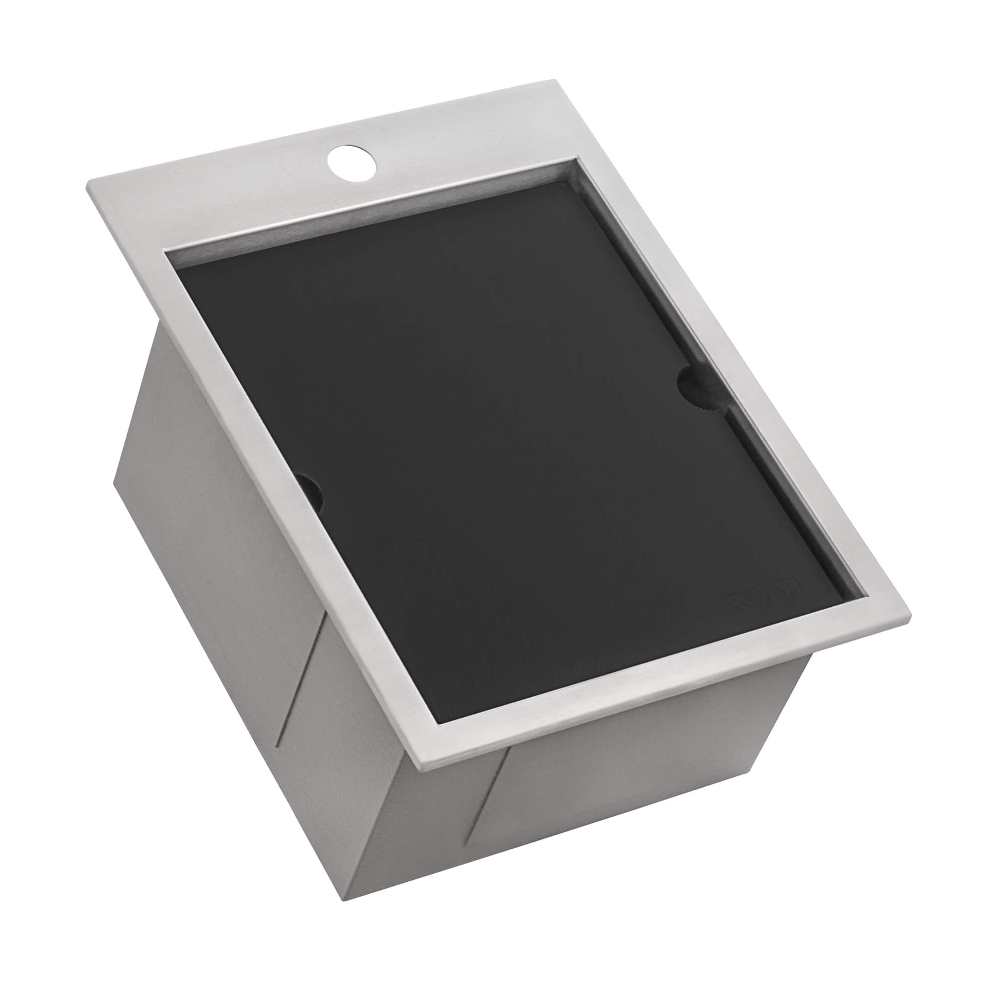 Alternative View of Ruvati 15 x 20 inch Marine Grade T-316 Workstation Topmount RV Boat Outdoor Sink Stainless Steel, RVQ5210