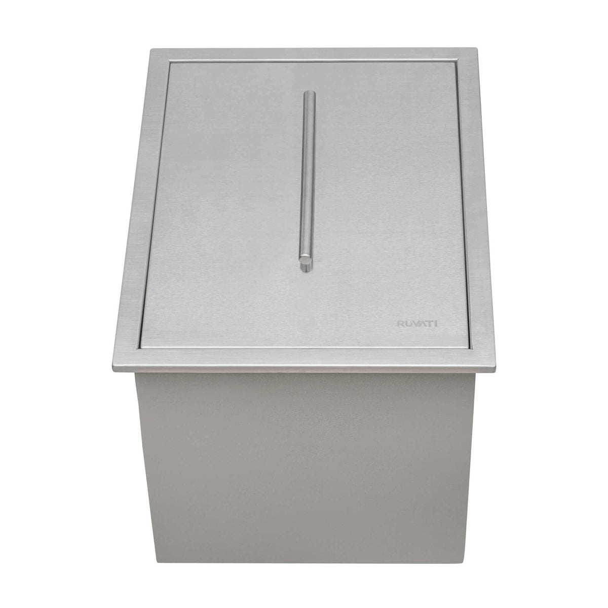 Alternate Image for Ruvati Merino Insulated Ice Chest Sink, 15 x 20 inch Outdoor BBQ, Marine Grade T-316 Topmount Stainless Steel, RVQ6215