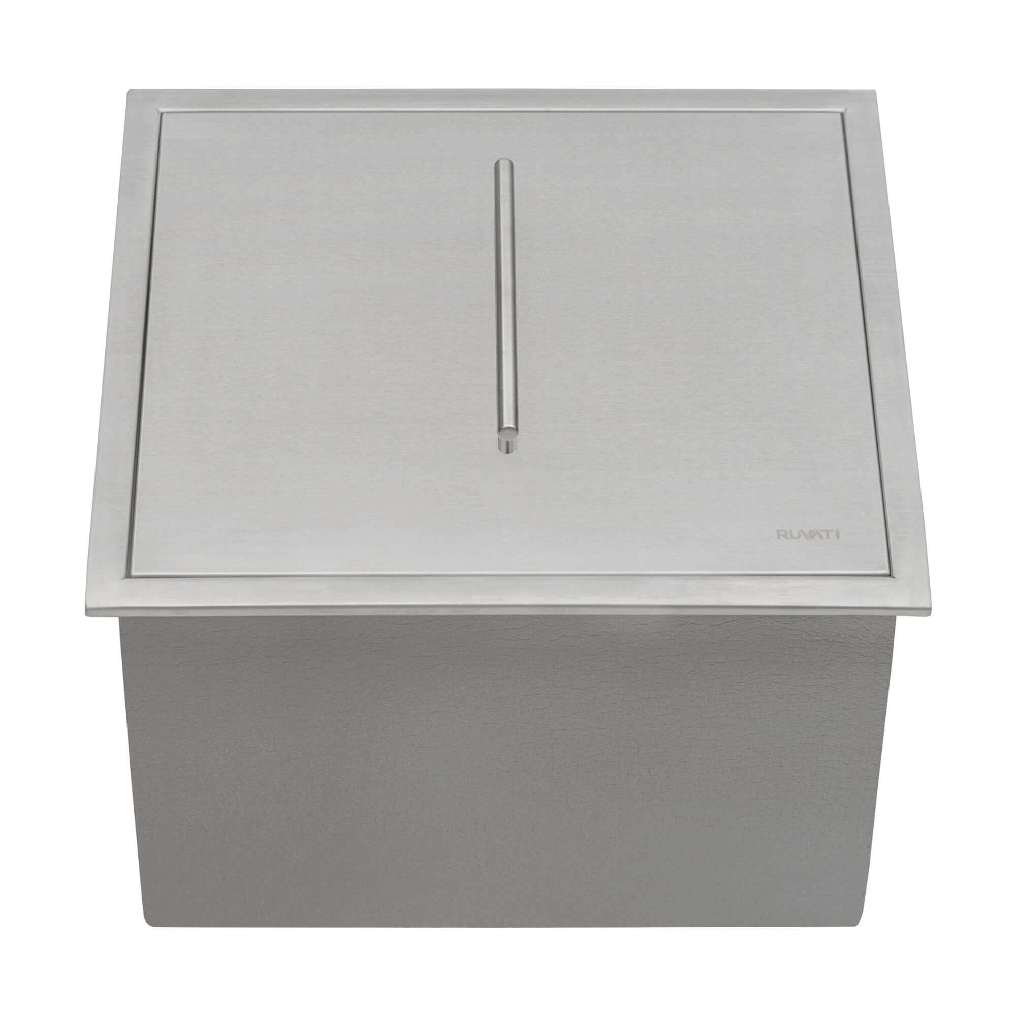 Alternate Image for Ruvati Merino Insulated Ice Chest Sink, 21 x 20 inch Outdoor BBQ, Marine Grade T-316 Topmount Stainless Steel, RVQ6221