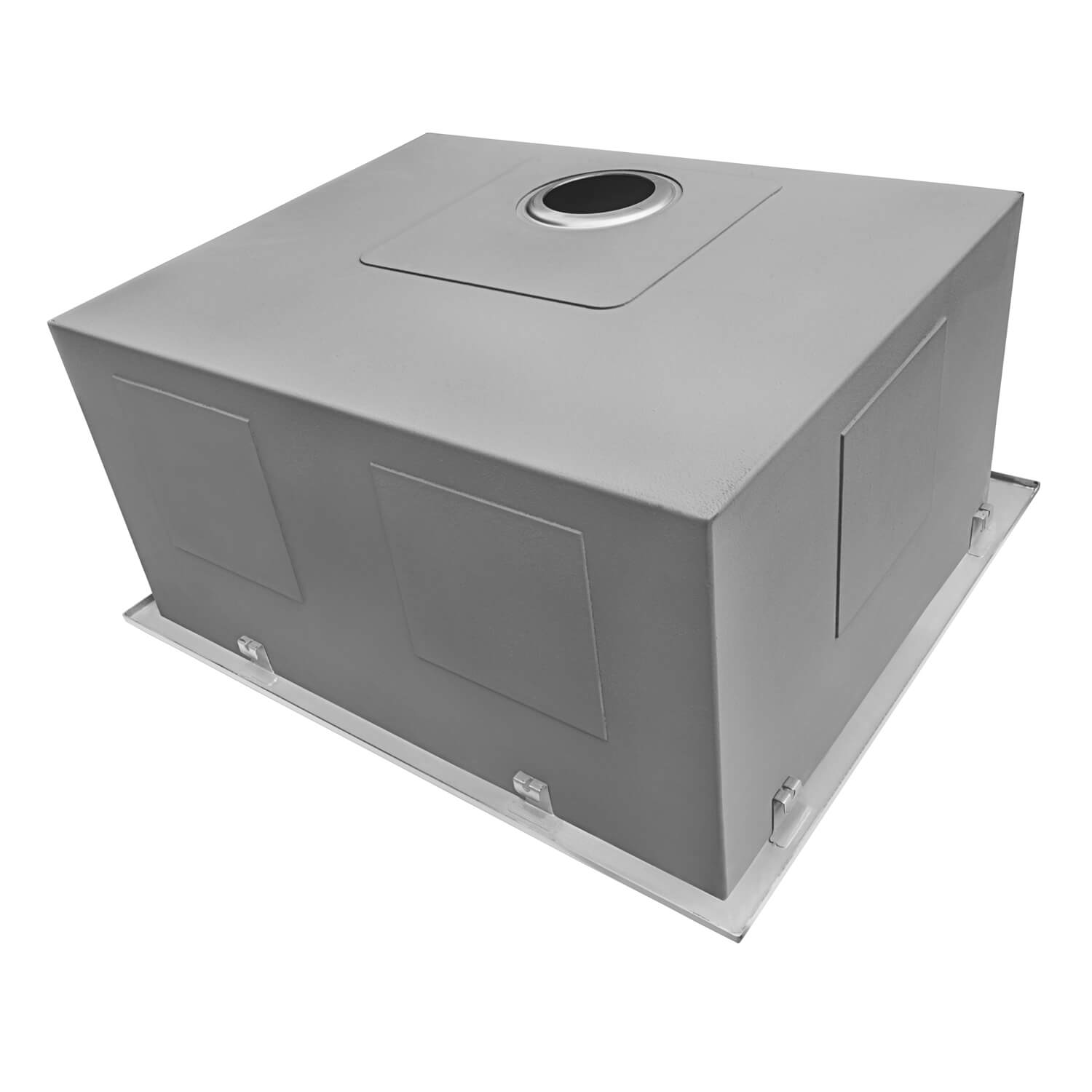 Alternate Image for Ruvati Topmount Laundry Utility Sink 25 x 22 x 12 inch Rounded Corners Deep 16 Gauge Stainless Steel, RVU6015