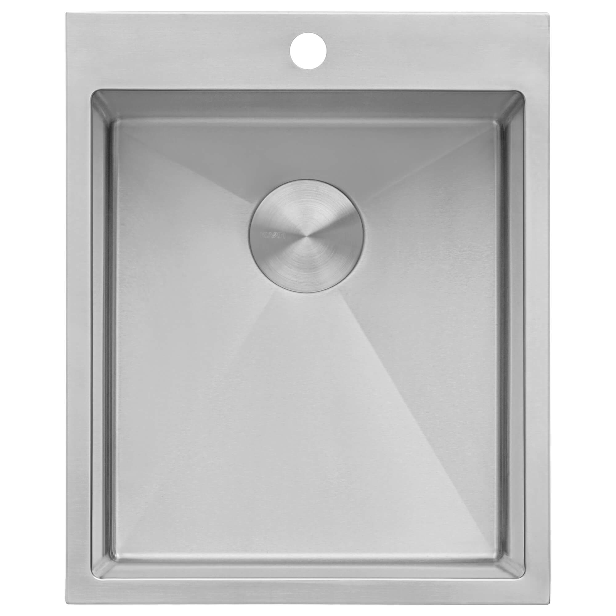 Alternate Image for Ruvati Topmount Laundry Utility Sink 18 x 22 x 12 inch Rounded Corners Deep 16 Gauge Stainless Steel, RVU6018