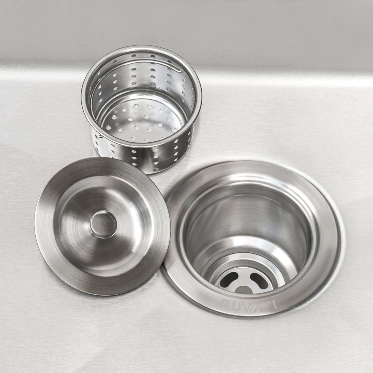 Alternate Image for Ruvati Topmount Laundry 22" x 22" x 12" Deep Utility Sink 16 Gauge Stainless Steel, RVU6022
