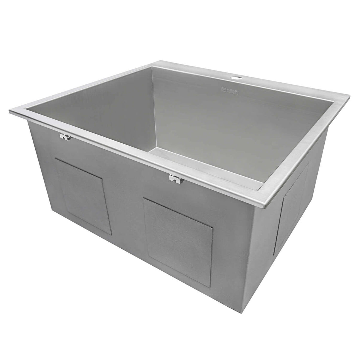 Alternate Image for Ruvati Topmount Laundry 22" x 22" x 12" Deep Utility Sink 16 Gauge Stainless Steel, RVU6022