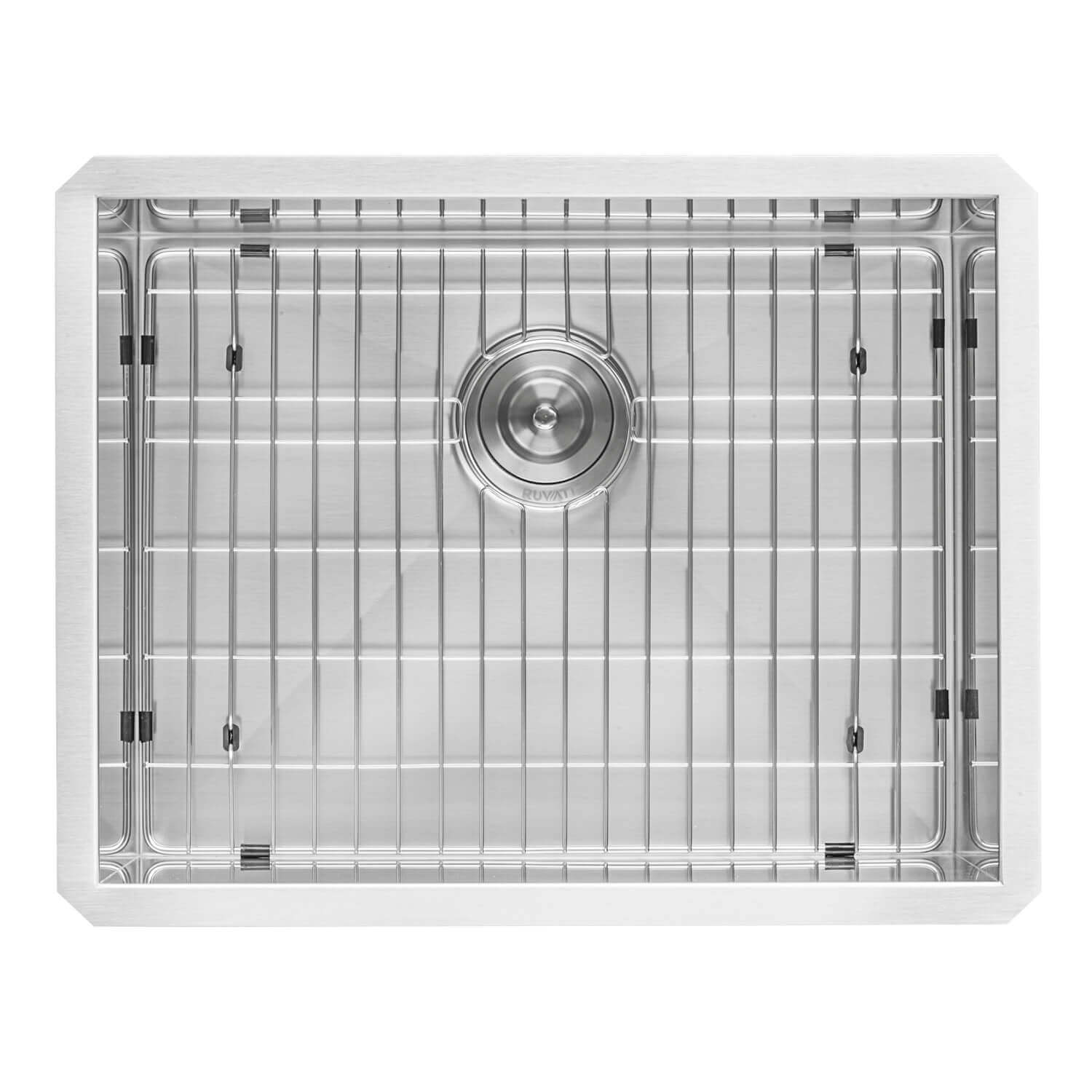 Alternate Image for Ruvati 23" x 18" x 12" Deep Laundry Utility Sink Rounded Corners Undermount 16 Gauge Stainless Steel, RVU6125