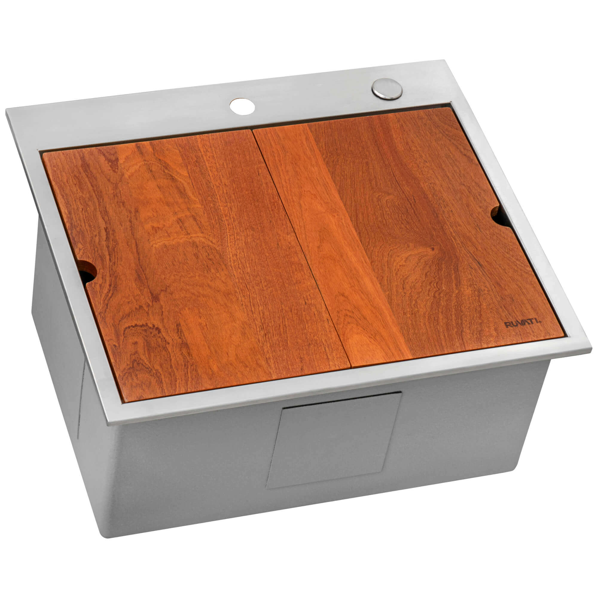 Alternate Image for Ruvati 25 x 22 x 12 inch Drop-in Topmount Laundry Utility Workstation Sink 16 Gauge Stainless Steel, RVU6425