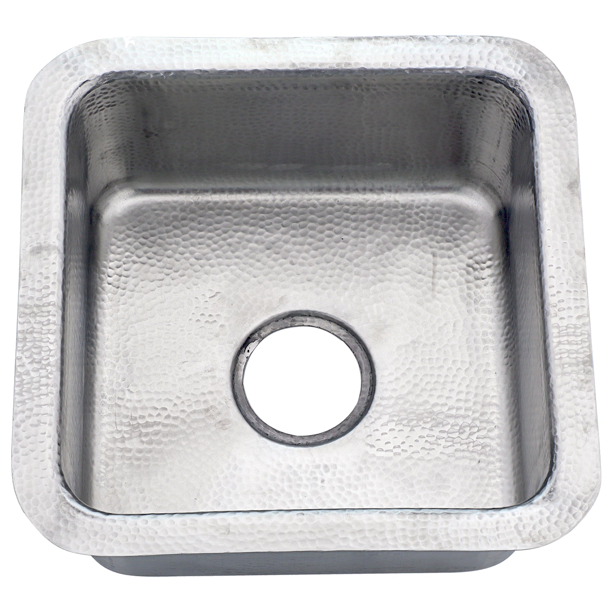 Nantucket Sinks Brightwork Home 17" Square Stainless Steel Bar/Prep Sink with Accessories, 18 Gauge, SQRS-7MF