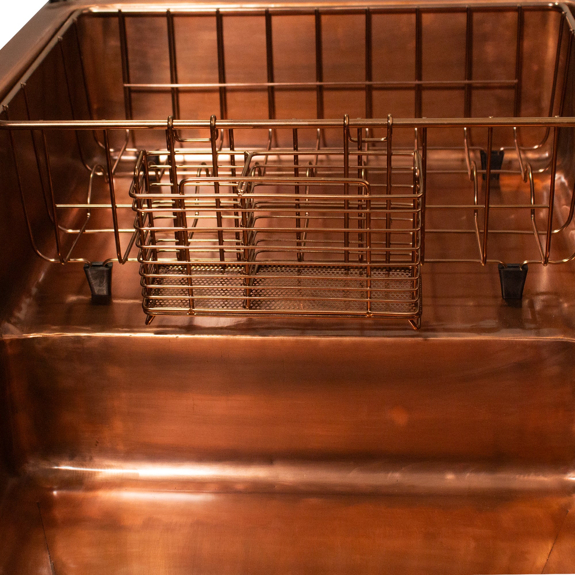 Alternate Image for Nantucket Sinks x Studio Dearborn Brightwork 39" Undermount Copper Kitchen Sink with Accessories, 16 Gauge, STEPPE3918-SMC