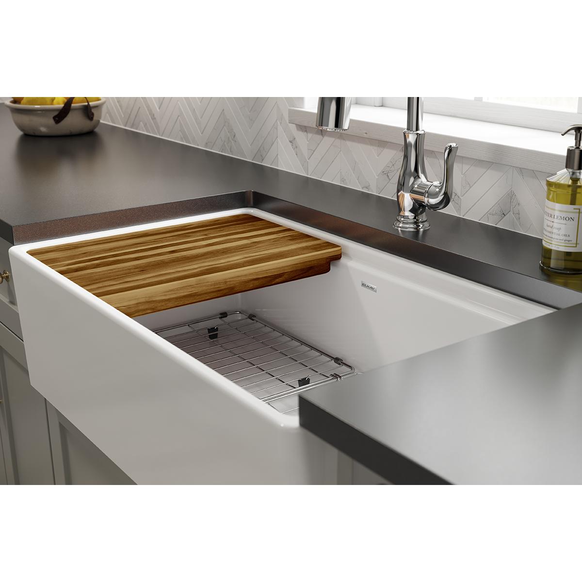 Elkay Hardwood 12-1/2" x 17-3/8" x 1-1/2" Cutting Board, LKCB1217HW