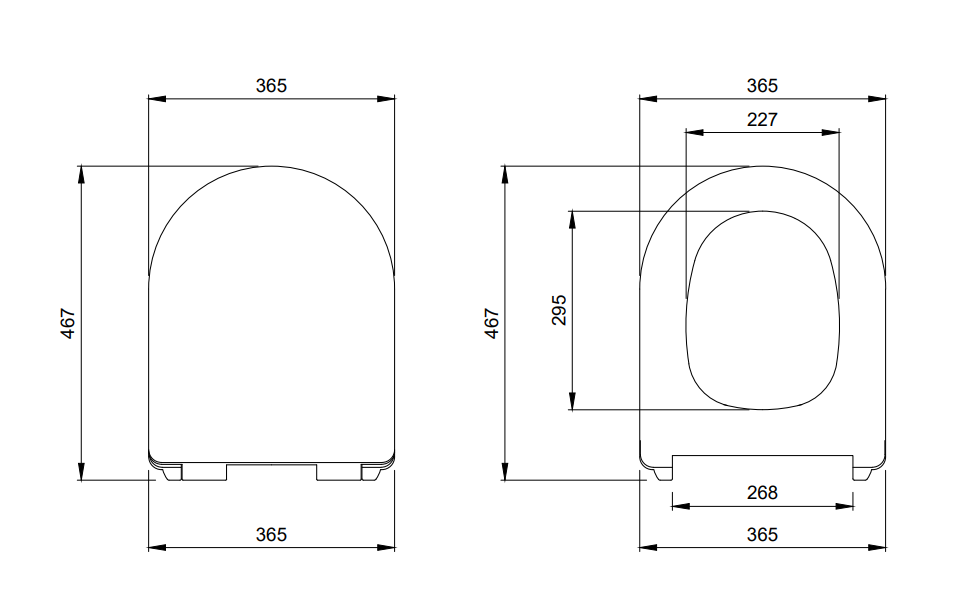 Alternate Image for BOCCHI Vettore Soft-Close Toilet Seat in Matte White, A0330-002