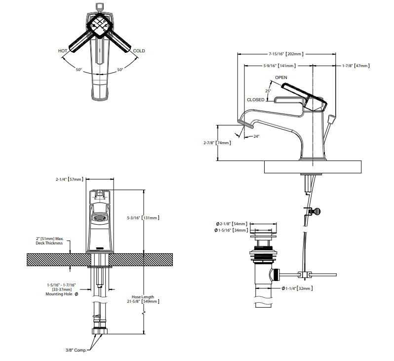 Alternate Image for TOTO Connelly Single Handle 1.5 GPM Bathroom Sink Faucet, Polished Chrome, Brass, TL221SD#CP