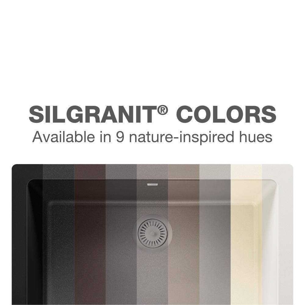 Blanco Performa 33" Undermount Granite Composite Kitchen Sink, Silgranit, 60/40 Double Bowl, Truffle, 441315