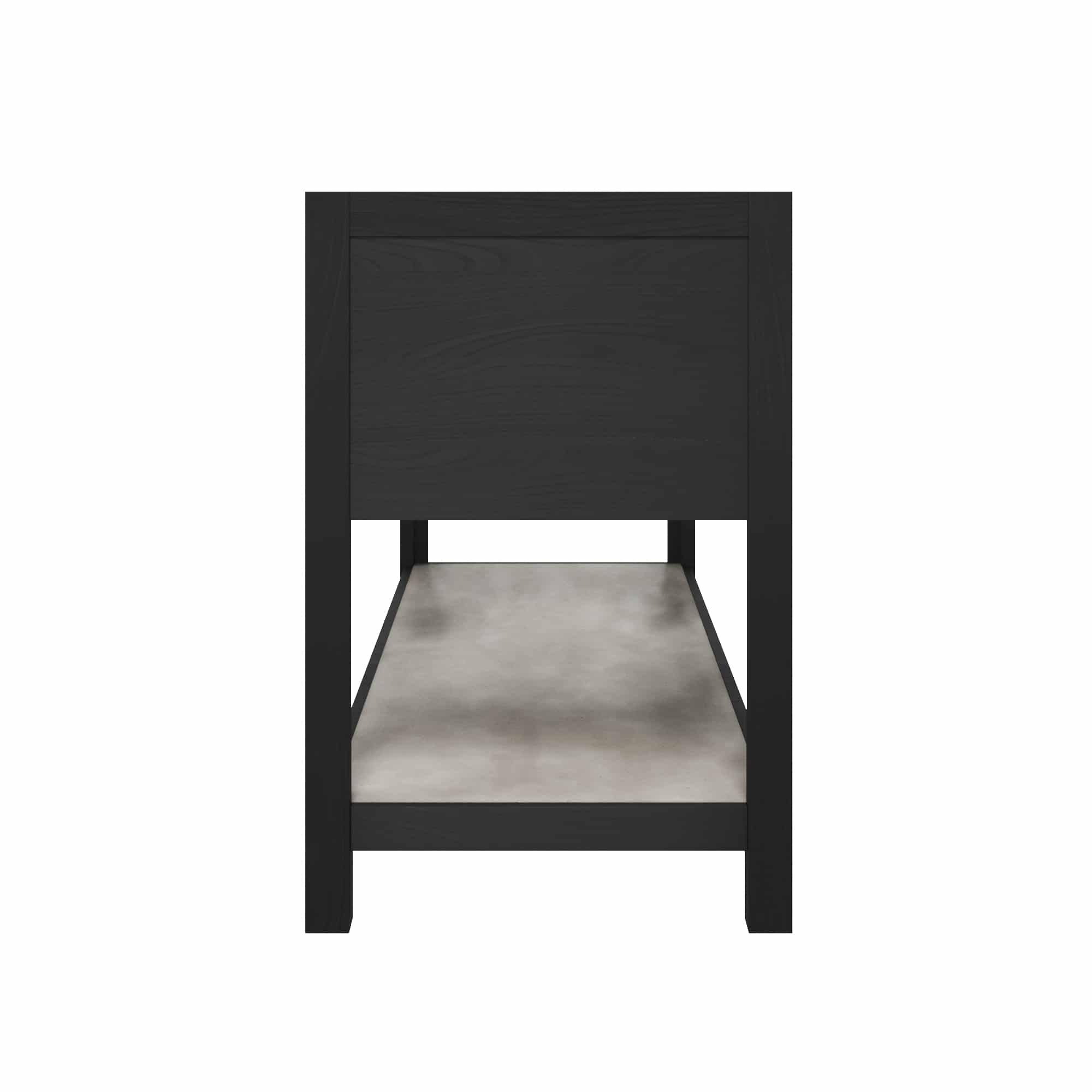Native Trails 60" Solace Freestanding Reclaimed Wood Vanity Base in Midnight Oak with Ash Shelf, VNO608-A Product Image