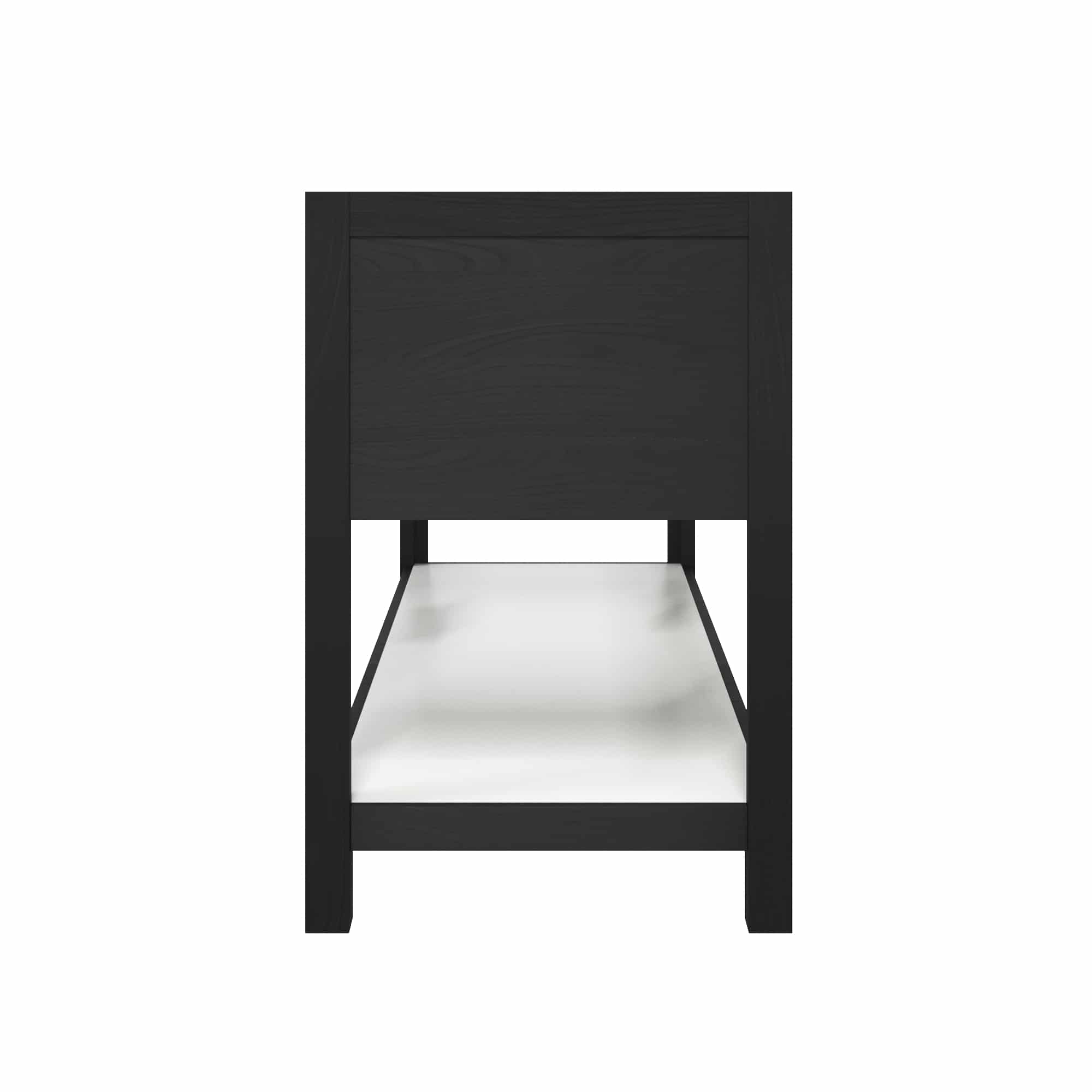 Native Trails 60" Solace Freestanding Reclaimed Wood Vanity Base in Midnight Oak with Pearl Shelf, VNO608-P Product Image
