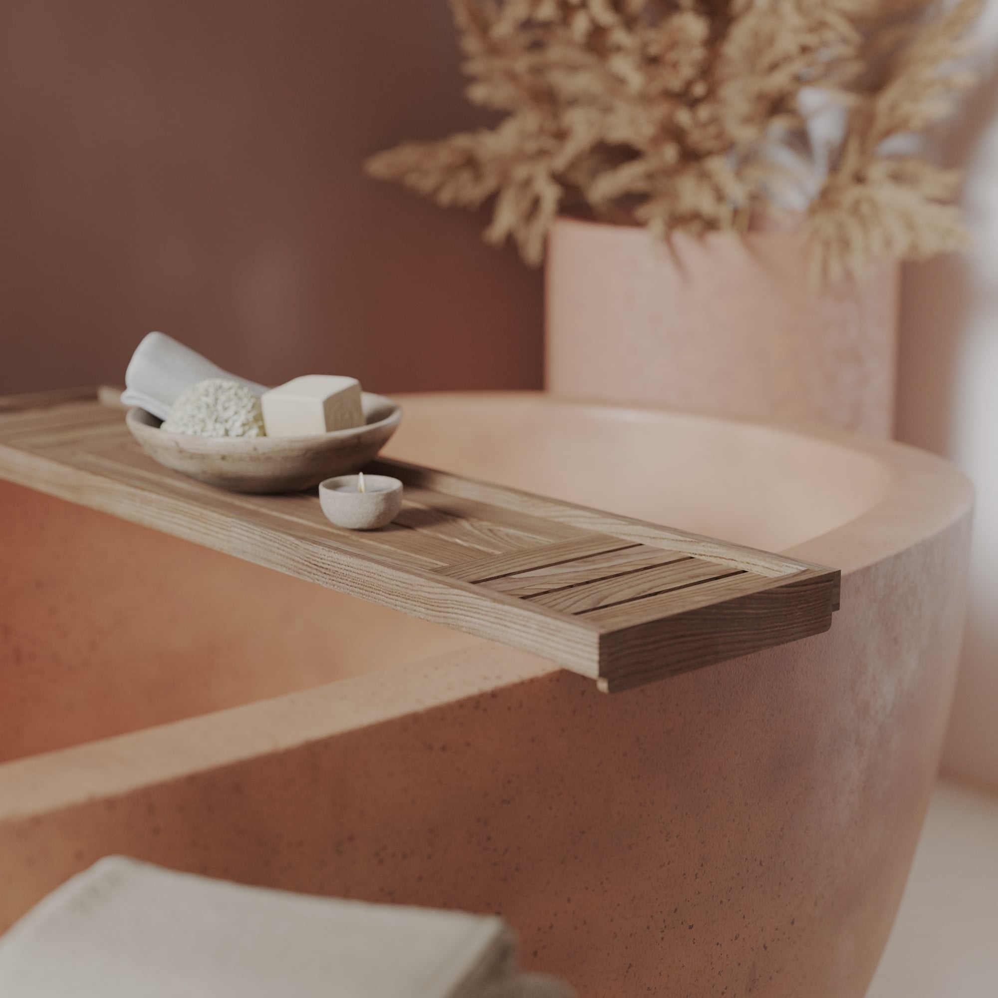 Native Trails Winemaker Sonoma Bathtub Tray in Cask Oak, BTT381 Product Image