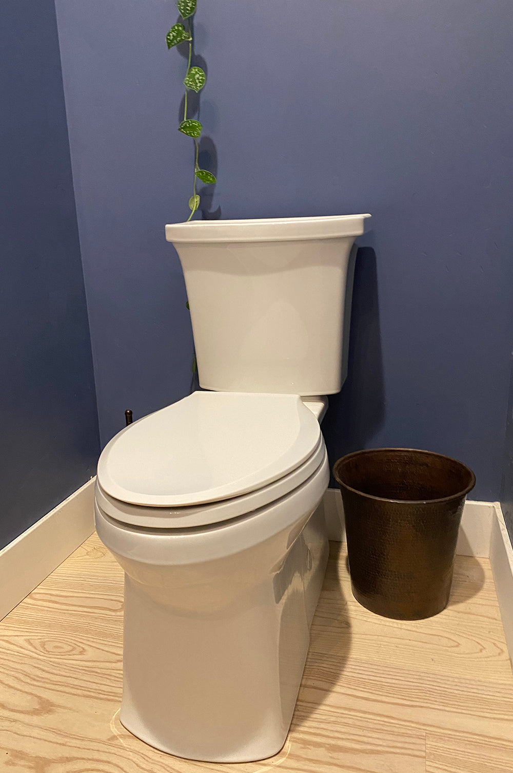 Alternate Image for Premier Copper Products Hammered Copper Waste Bin / Trash Can, 17 Gauge, Oil Rubbed Bronze, TC11DB