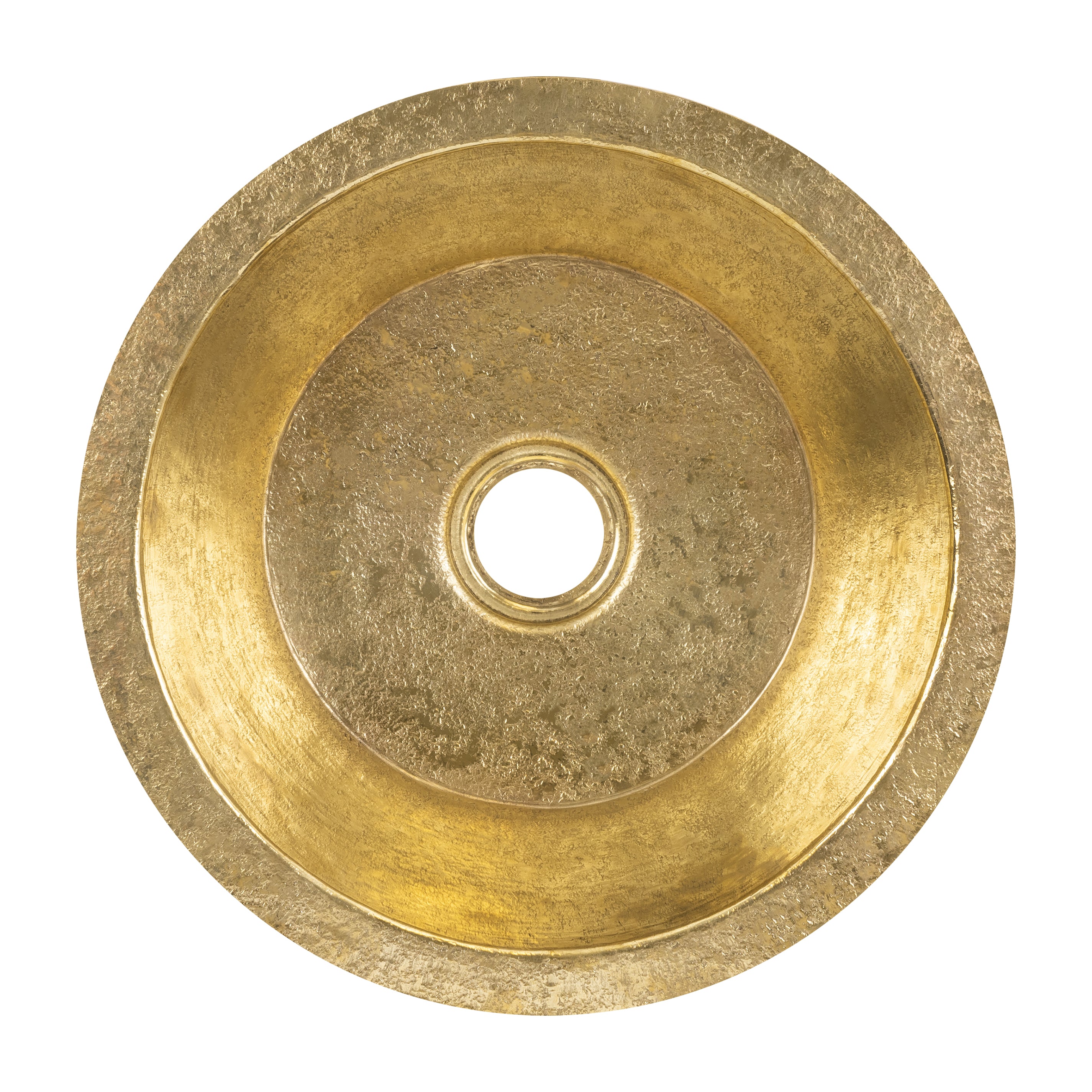Alternate Image for Premier Copper Products 14" Round Terra Firma Brass Bar/Prep Sink, TFBR14PB2