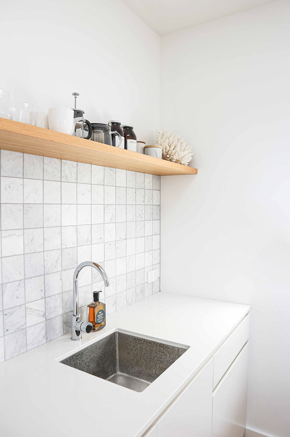 Alternate Image for Premier Copper Products 16" Rectangle Terra Firma Copper Bar/Prep Sink, Nickel, 10 Gauge, TFBREC16EN