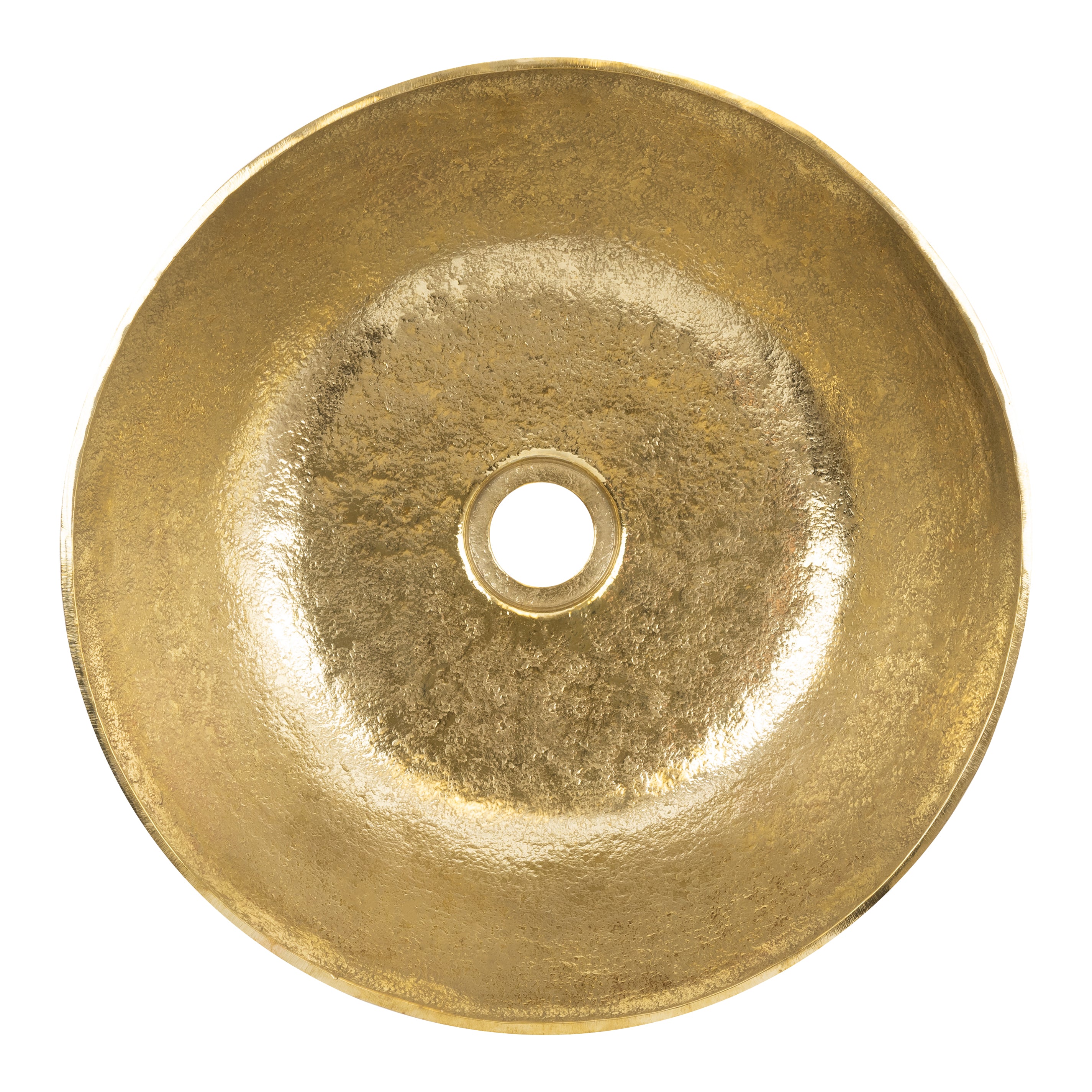 Premier Copper Products 14" Round Vessel - Above Counter Terra Firma Brass Bathroom Sink, TFVR14PB
