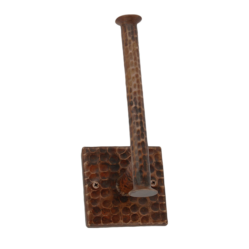 Alternate Image for Premier Copper Products Hammered Copper Tissue Paper Holder, 18 Gauge, Oil Rubbed Bronze, TPHLDRDB